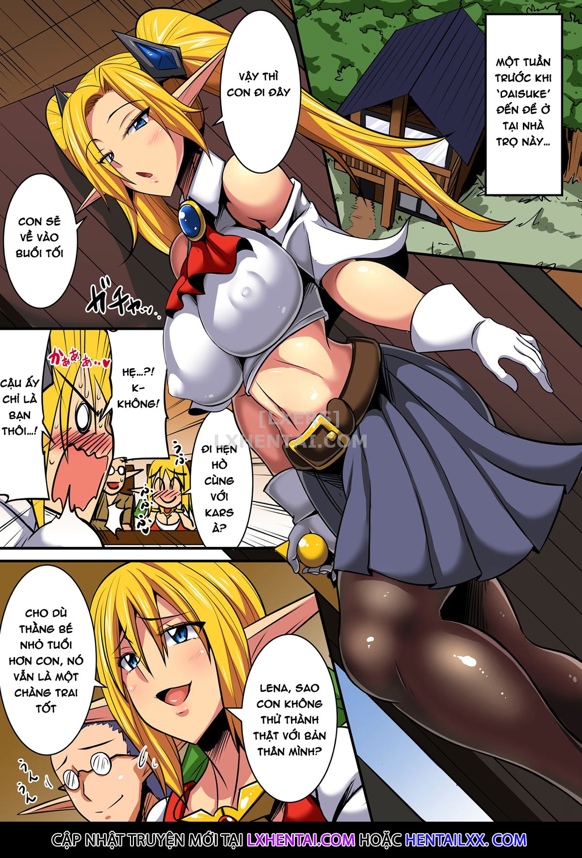 Đọc truyện hentai Having a Culture Exchange With an Elf Mother and Daughter - Chap 2 ~Lena Edition~