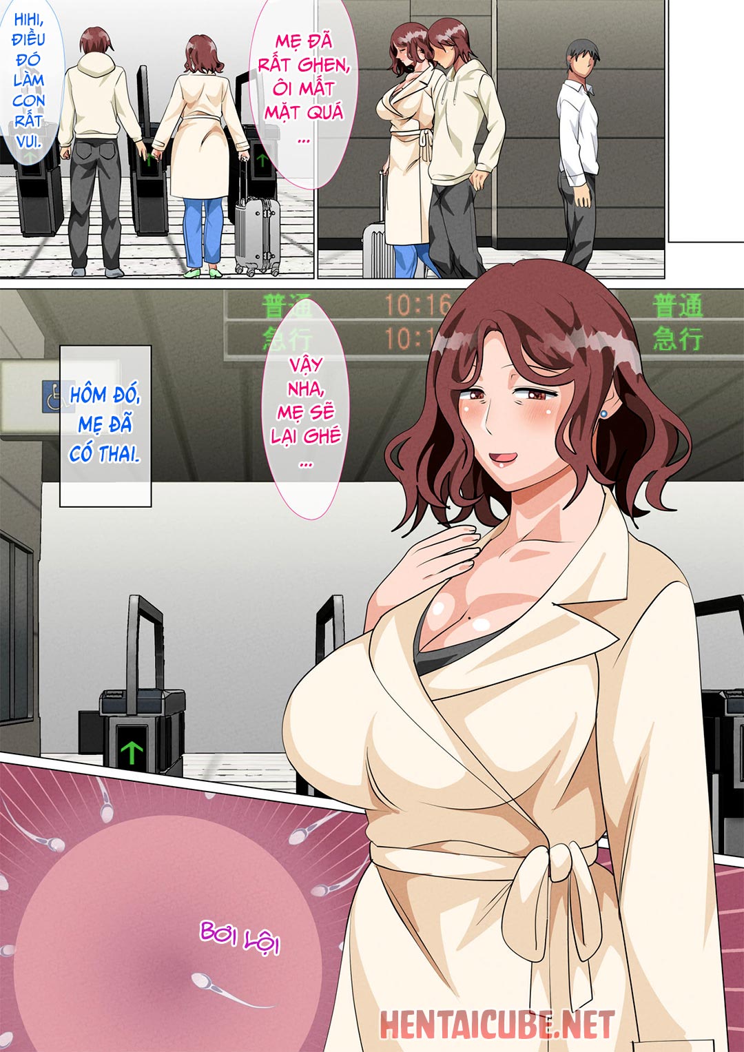 Đọc truyện hentai Mẹ ghé thăm con trai ở Tokyo - Chap 4
