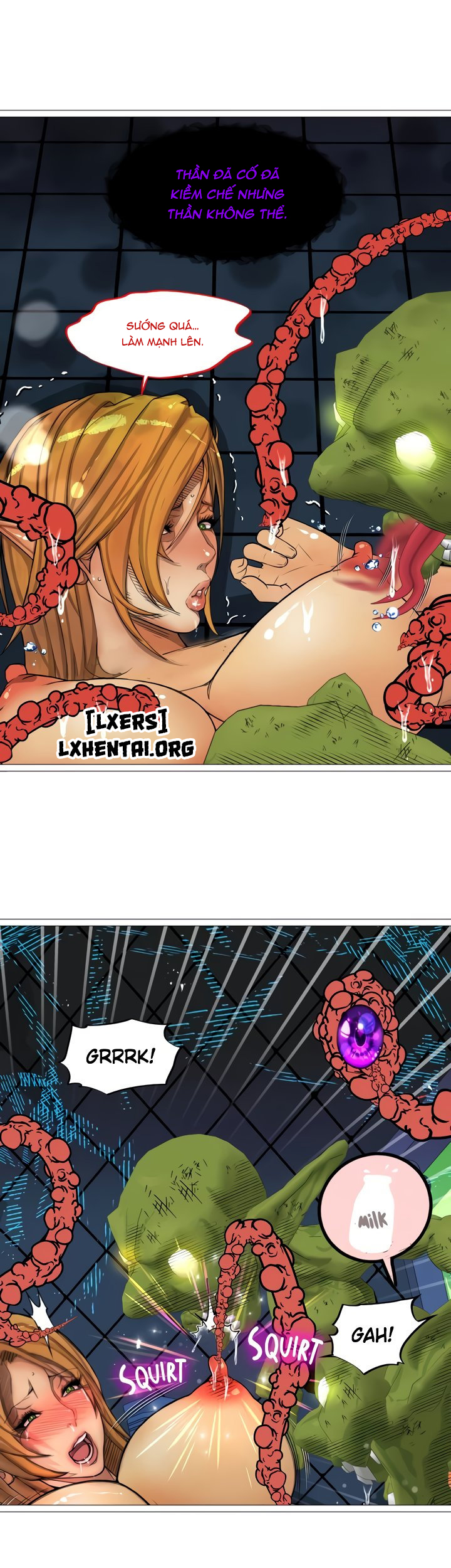Đọc truyện hentai Nữ Hoàng Dark Elf Và Nô Lệ Orc - Chap 26
