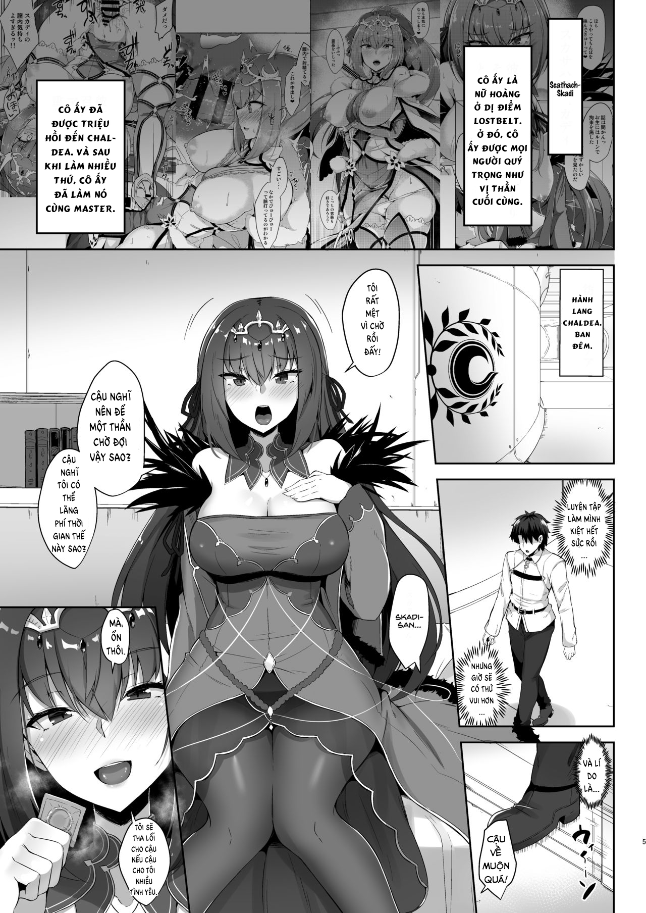 Đọc truyện hentai Scathach Shishou to Skadi-sama wa Ai ga Hoshii - Chap 2 [Gudao x Skadi x Scathach]