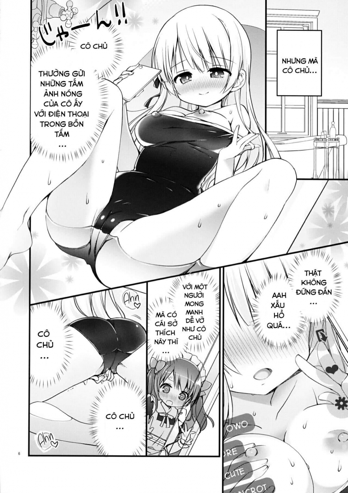 Đọc truyện hentai Ojou-sama no Himegoto Bathroom 2 - Oneshot