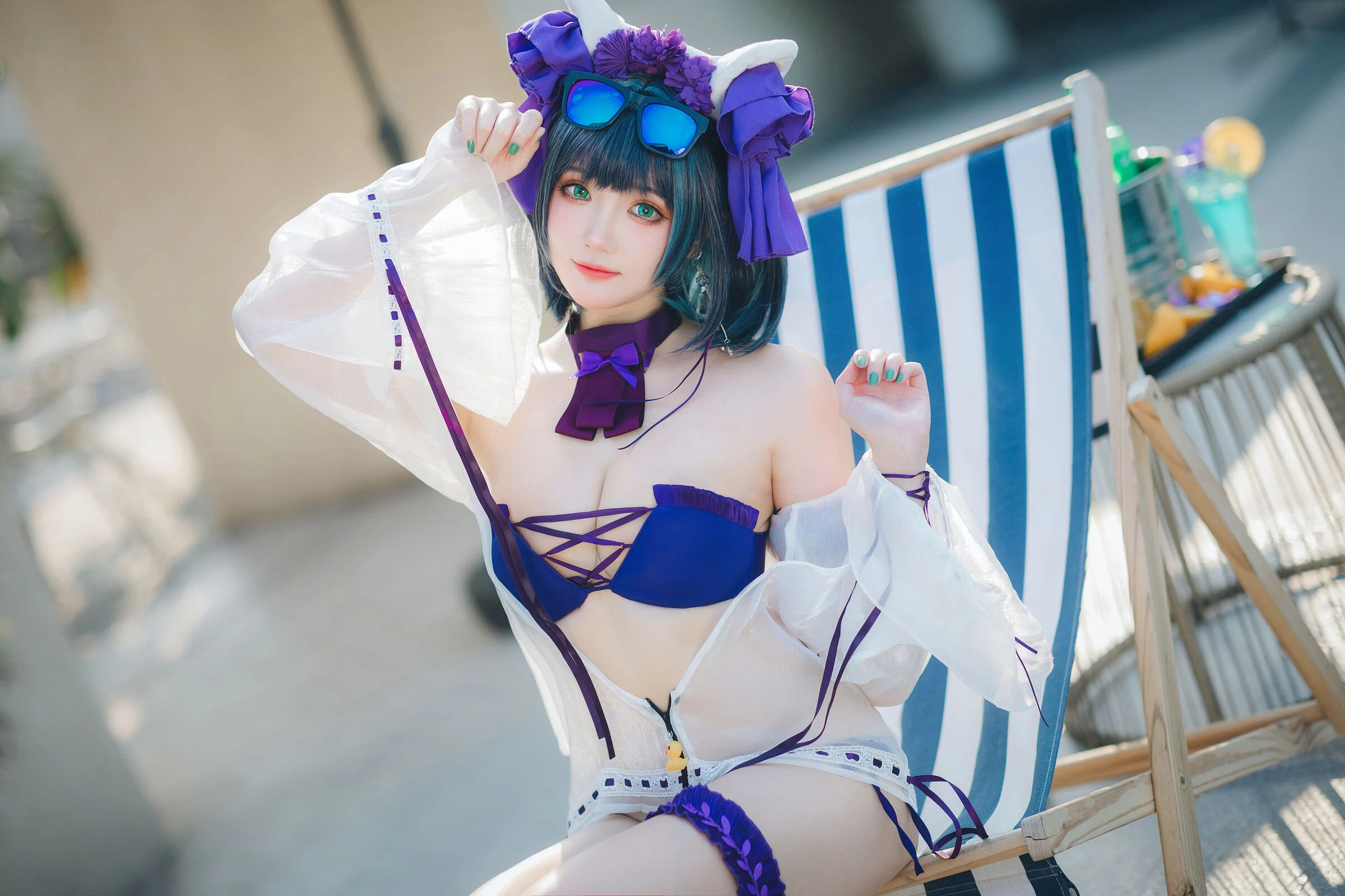 Đọc truyện hentai Tuyển tập Albums siêu phẩm Cosplay - Chap 367 - Guahi Sauce - Cheshire Swimsuit