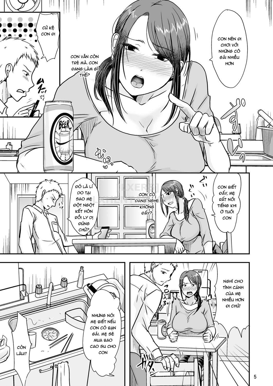 Đọc truyện hentai Uchi Ni Hayaku Kaettara - Oneshot