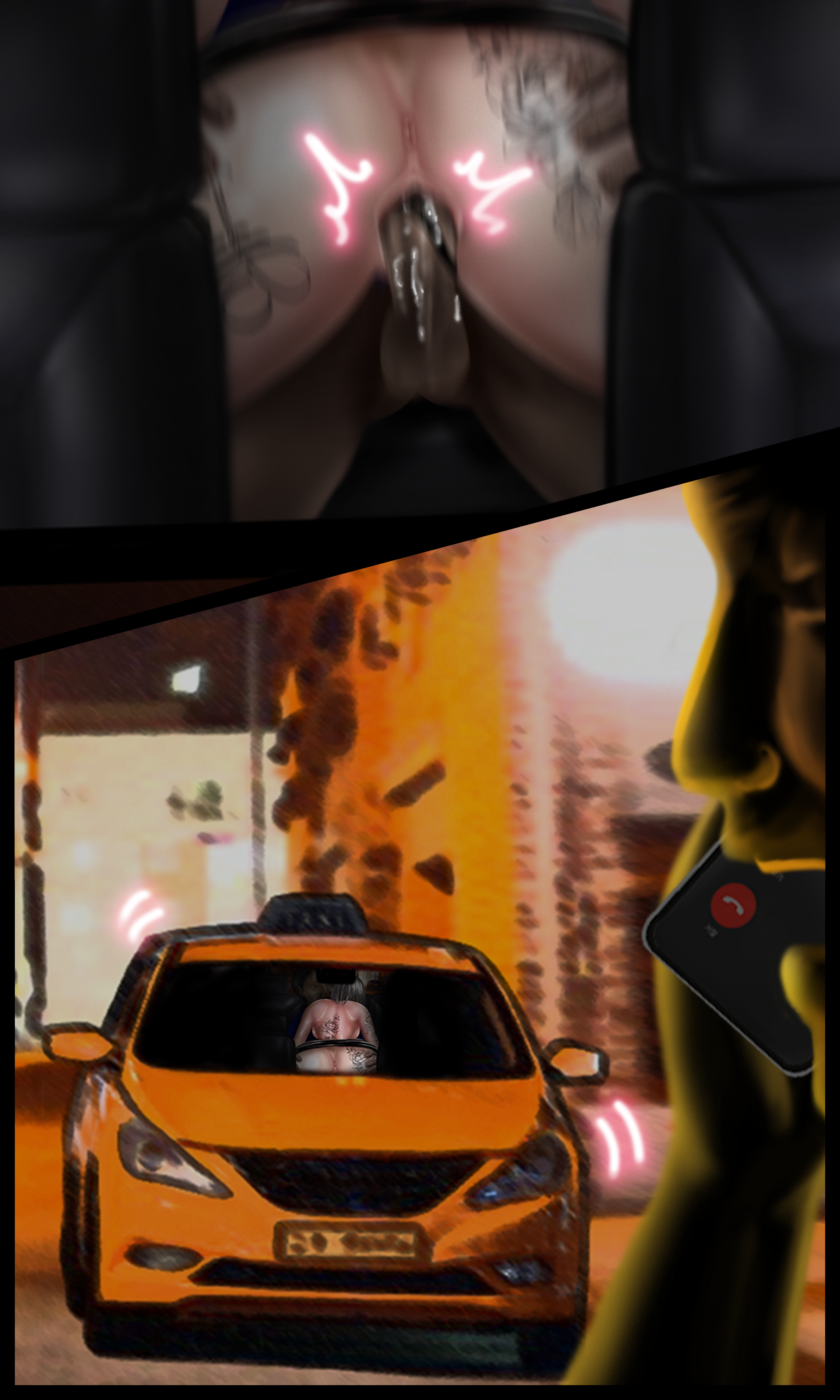 Đọc truyện hentai Night Taxi - Oneshot