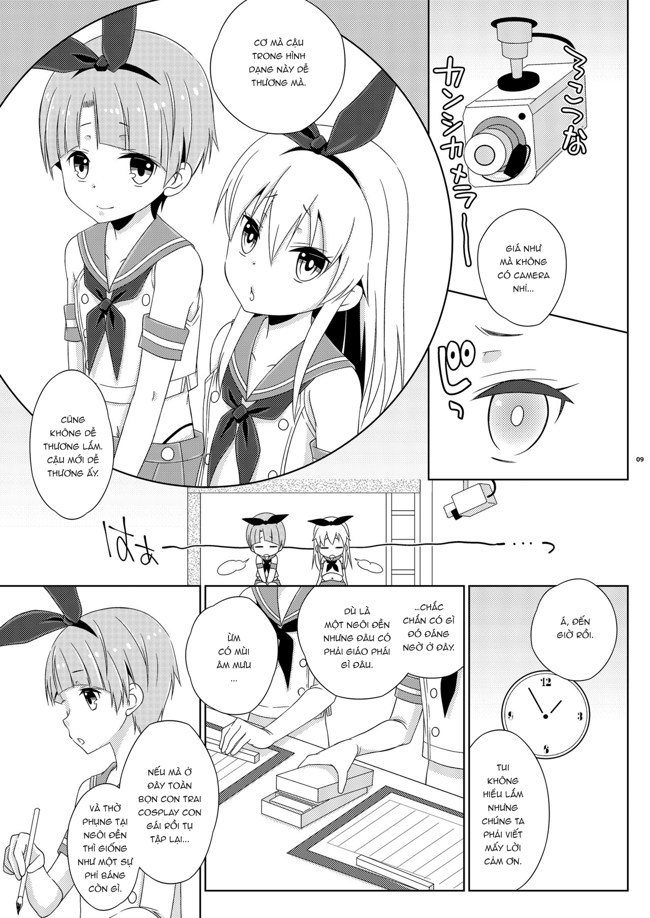 Đọc truyện hentai Josou Ananie o Kazoku ni Mirarete Kyouseishisetsu ni Okurareta Shimakaze-kun Joukan - Oneshot