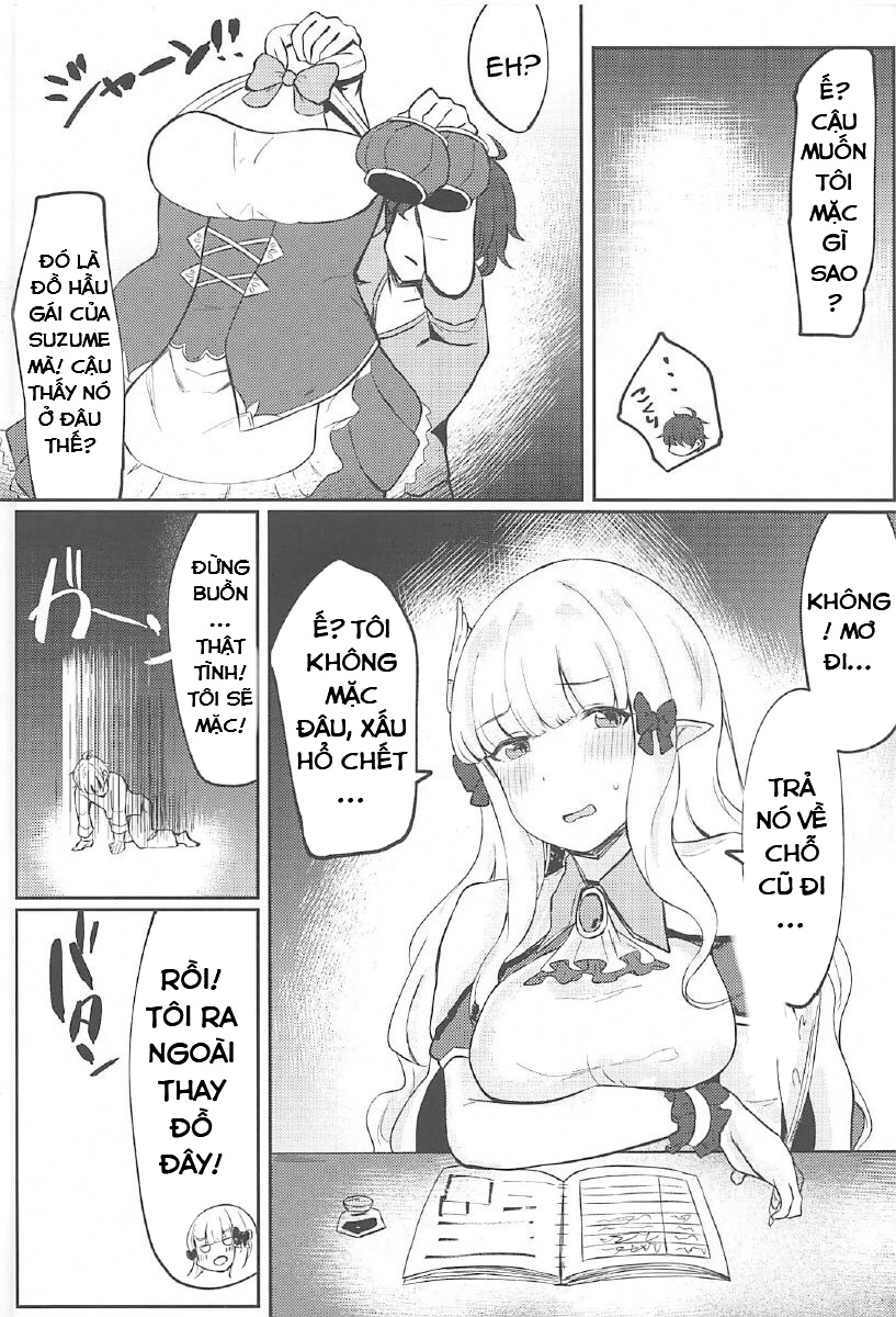 Đọc truyện hentai Tôi đã để Saren mặc trang phục hầu gái! (Princess Connect! Re:Dive) - Oneshot