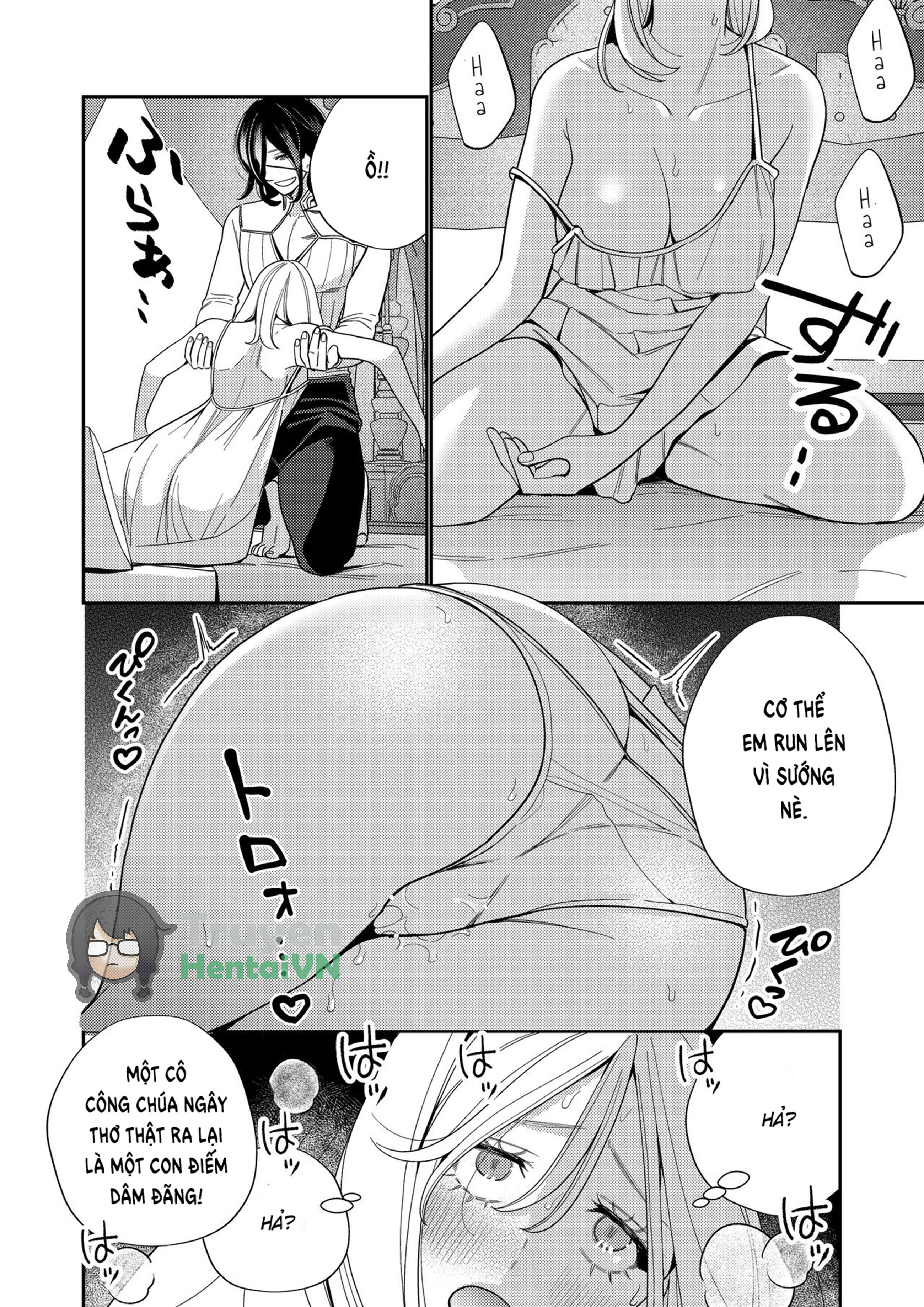 Đọc truyện hentai Seijo wa Tekikoku no Ou ni Otosareru - Oneshot