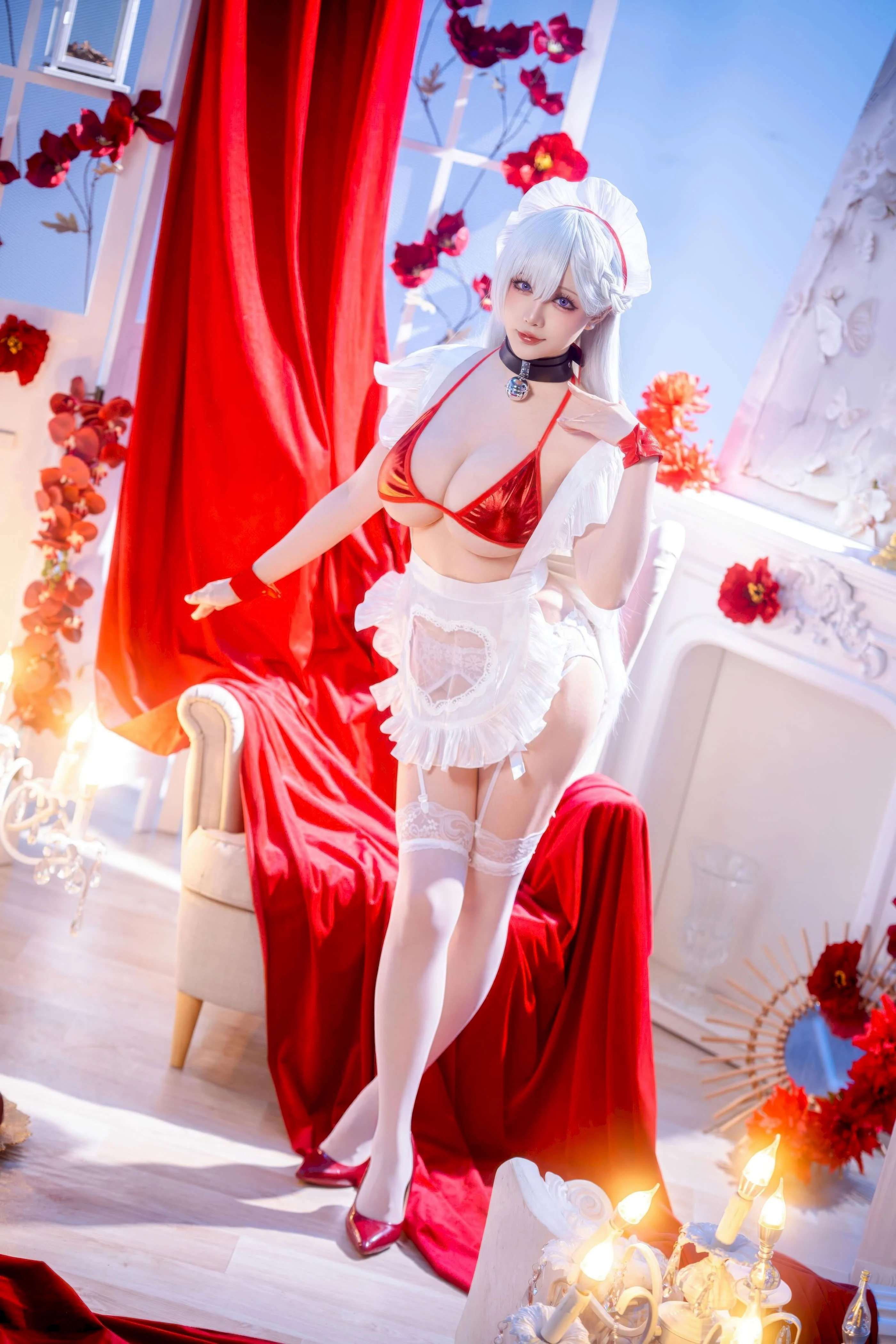 Đọc truyện hentai Tuyển tập Albums siêu phẩm Cosplay - Chap 1434 - Starry Night - (First Half) Azur Lane Belfast