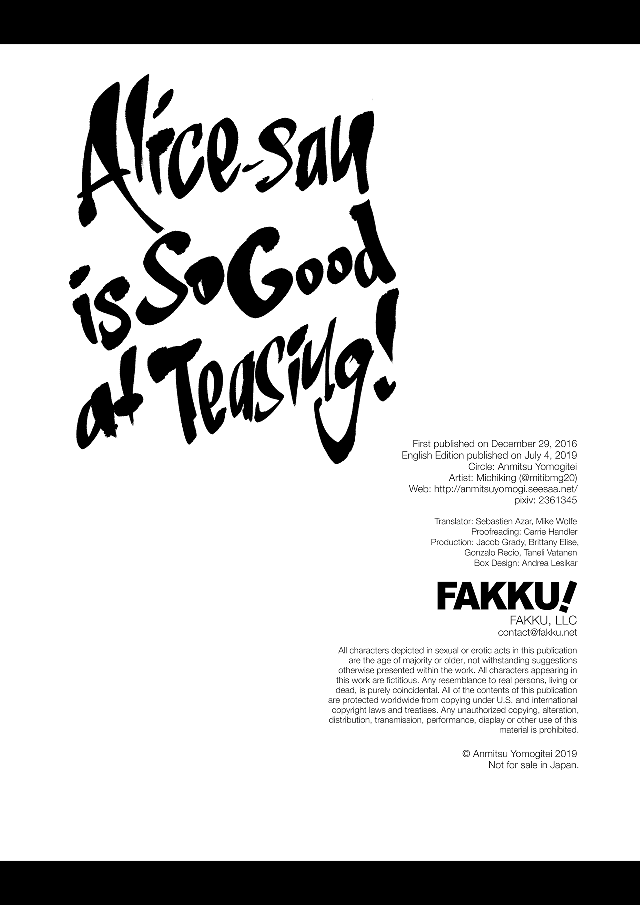 Đọc truyện hentai Alice-san is So Good at Teasing! (Touhou) - Oneshot