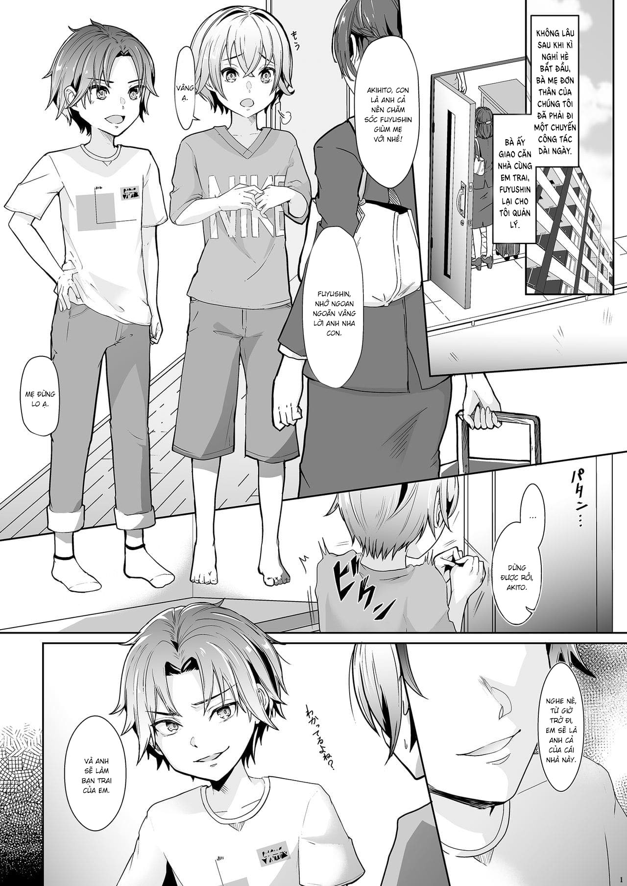 Đọc truyện hentai Otouto ni Netorareta Natsuyasumi - Oneshot