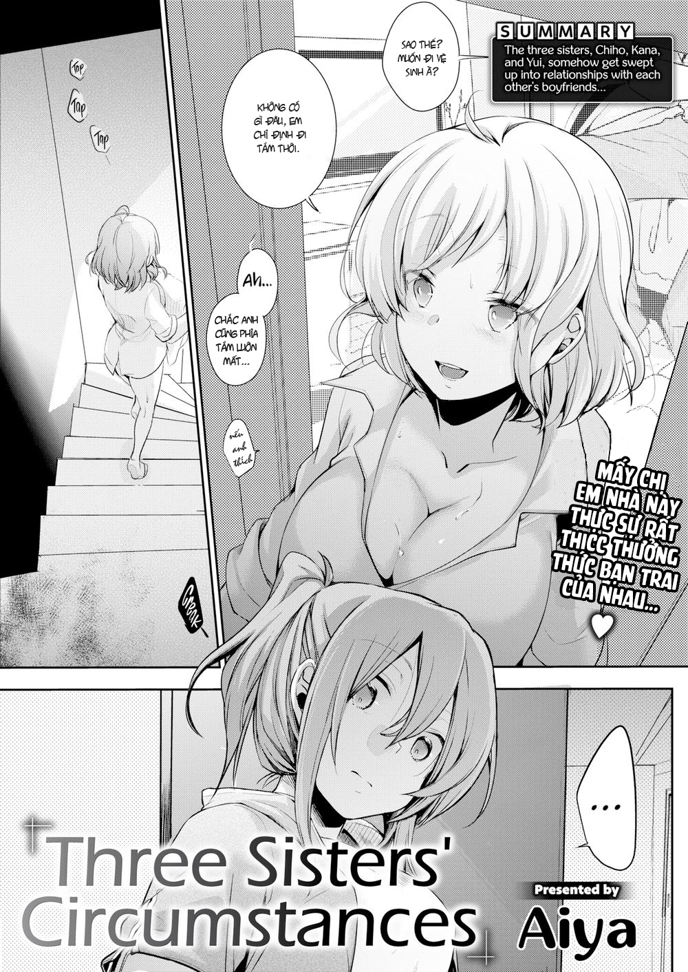 Đọc truyện hentai Tình Huống Khó Đỡ Của 3 Chị Em - Oneshot