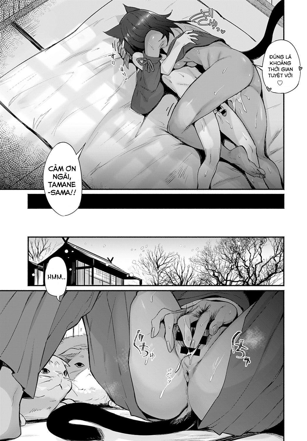 Đọc truyện hentai Tamane-sama no Kami Fudeoroshi - Oneshot