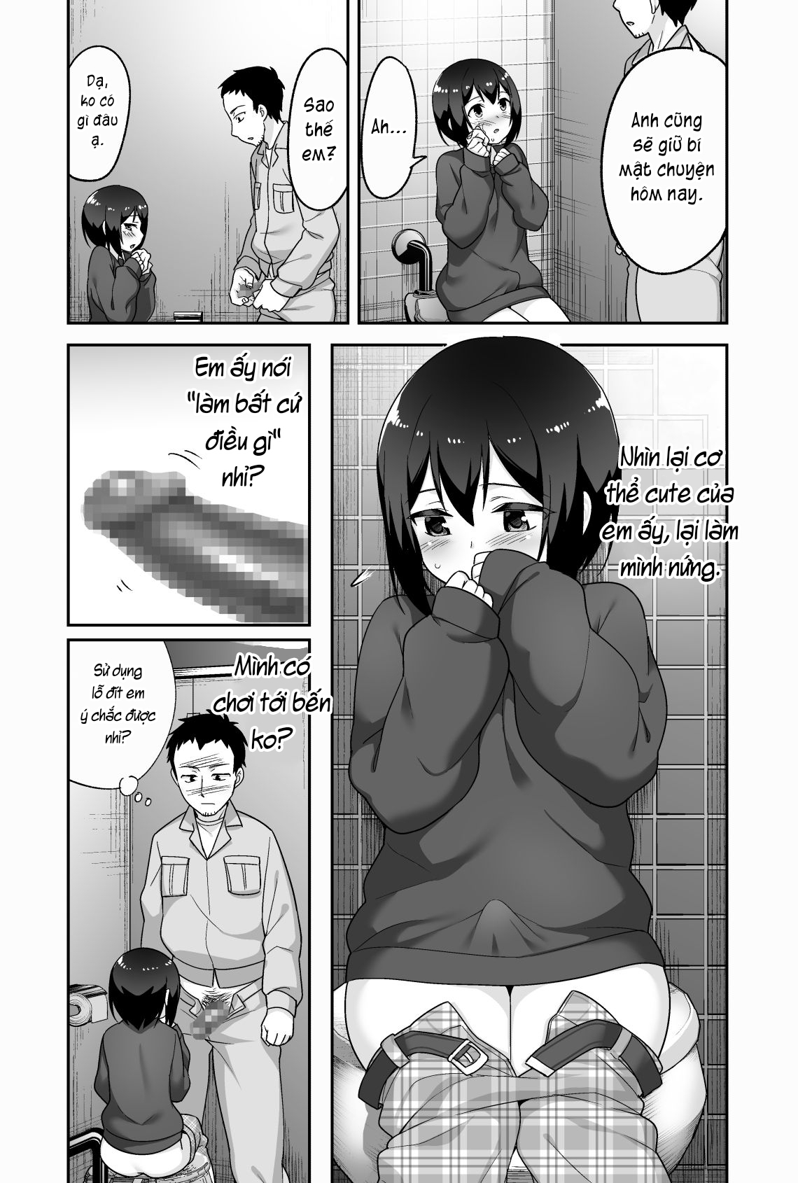 Đọc truyện hentai Anh bảo vệ may mắn và em học sinh xui xẻo. - Chap 2: Tập bú cu.