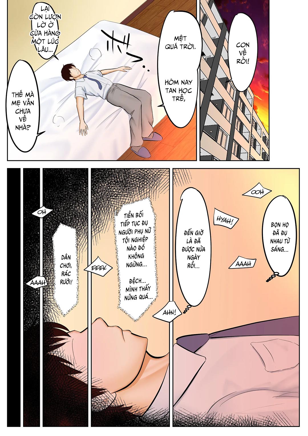 Đọc truyện hentai Người mẹ đơn thân hàng xóm - Oneshot