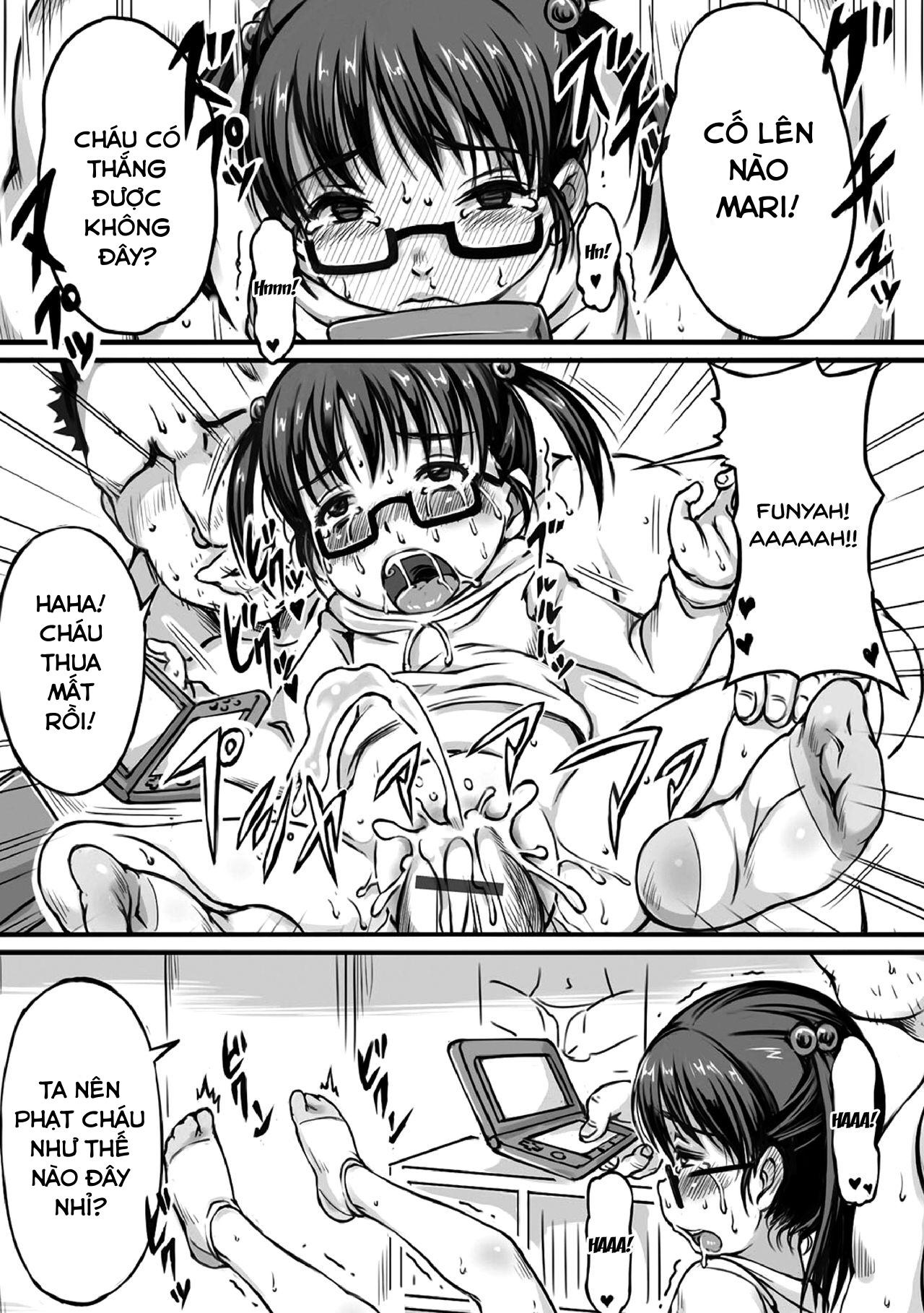 Đọc truyện hentai Force Fucking a Timid Glasses Wearing Loli With My Big Cock - Chap 4