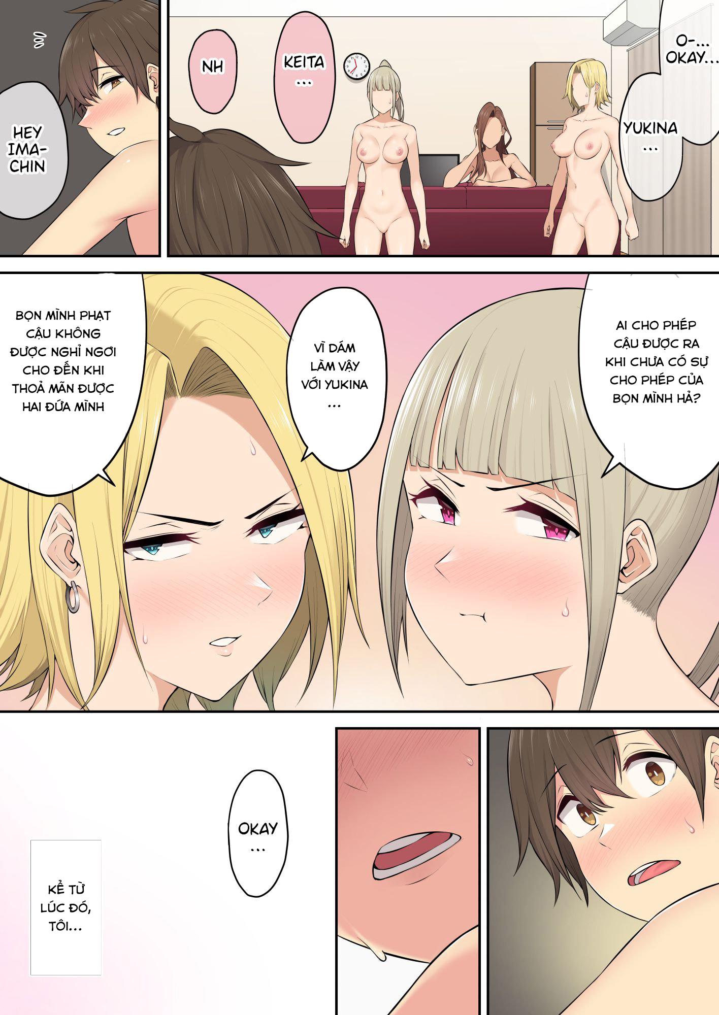 Đọc truyện hentai Imaizumi đưa cả bầy Gyaru về nhà mình - Chap 4.3