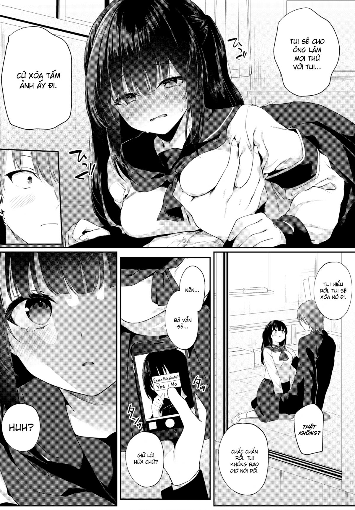 Đọc truyện hentai Điều Gì Nằm Giữa Hai Màu Đen & Trắng? - Oneshot