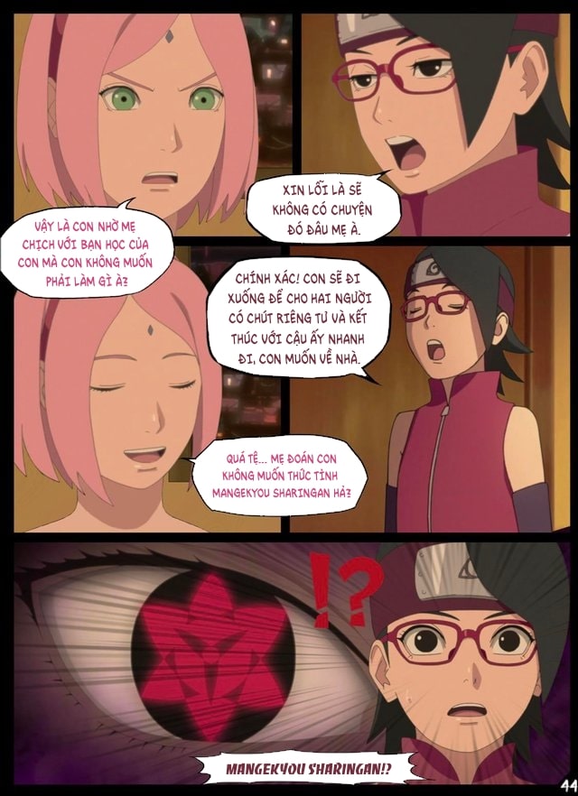 Đọc truyện hentai Sinh Nhật Boruto - Chap 3.1 Mangekyou Sharingan