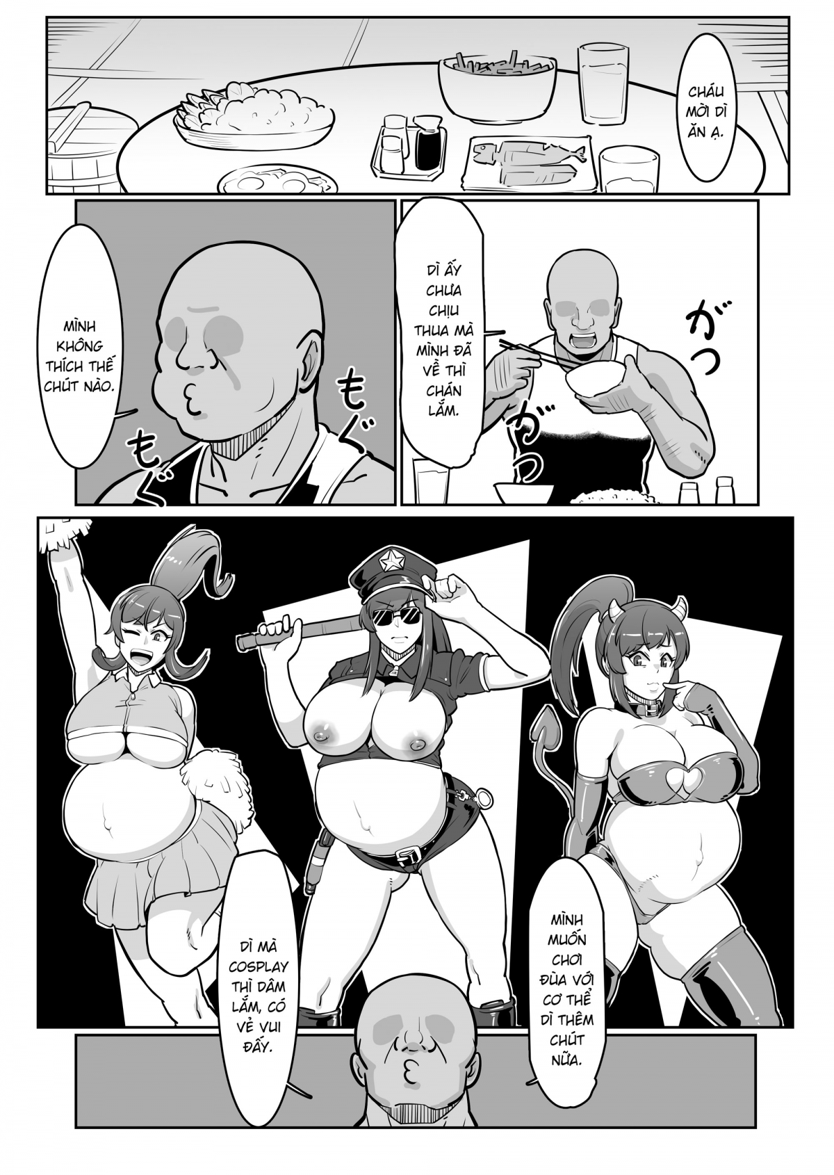 Đọc truyện hentai Bote Oba ~Isourou Saki no Oba-san o Haramasete Botebara Sex Zanmai!~ - Oneshot