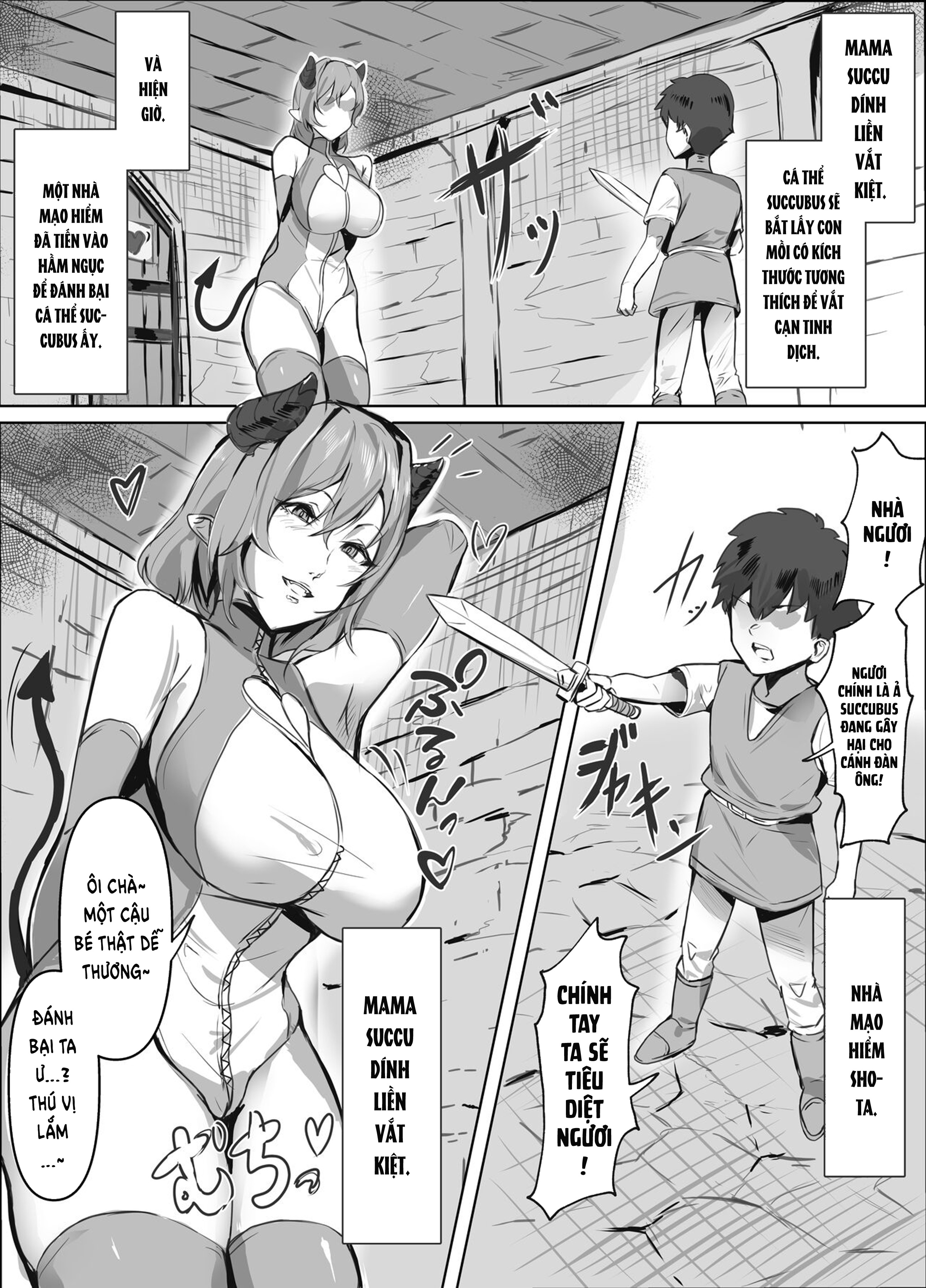 Đọc truyện hentai Micchaku Sakusei Mama Succubus - oneshot