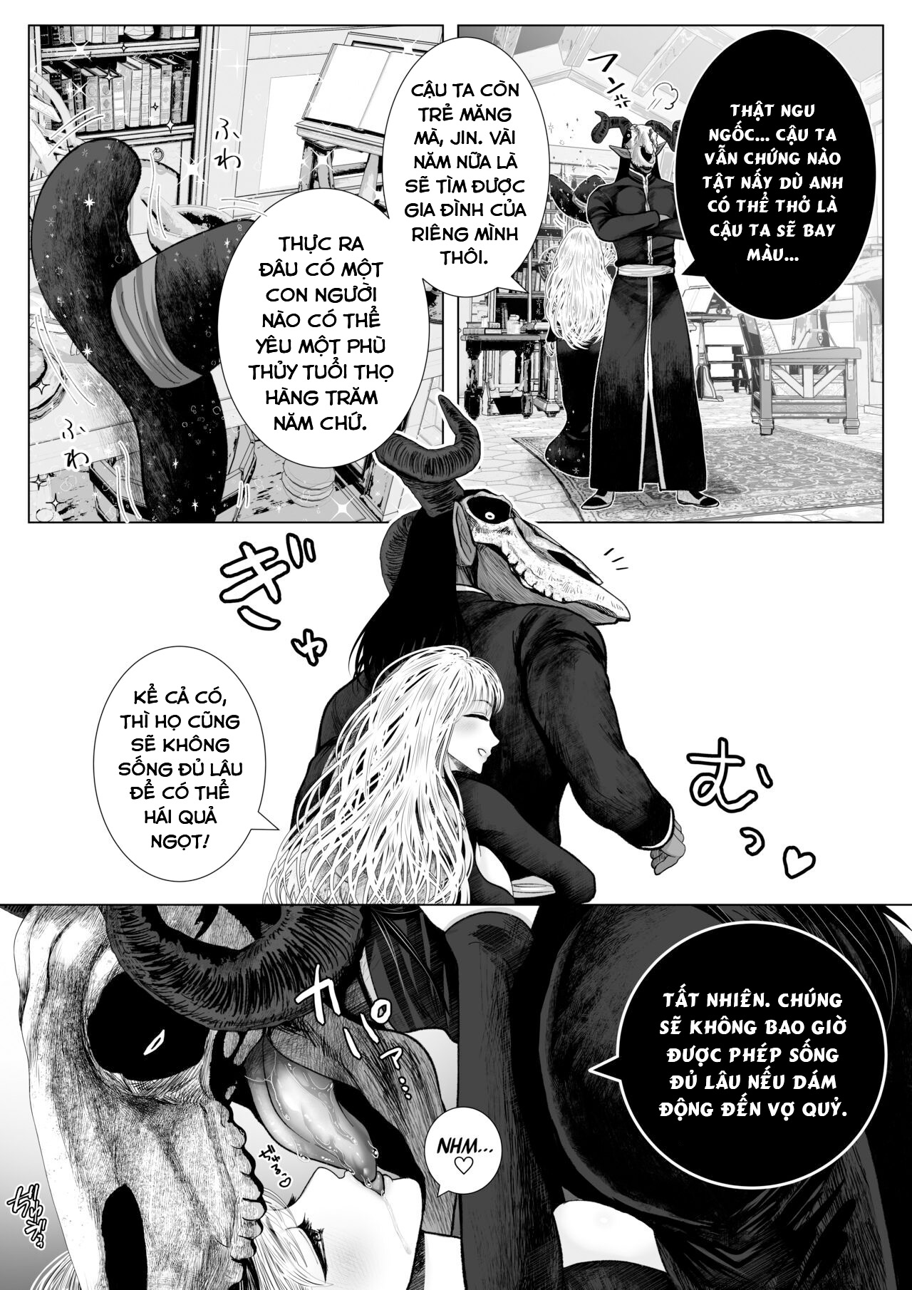 Đọc truyện hentai Cuộc sống hàng ngày của cặp phù thủy. - Oneshot