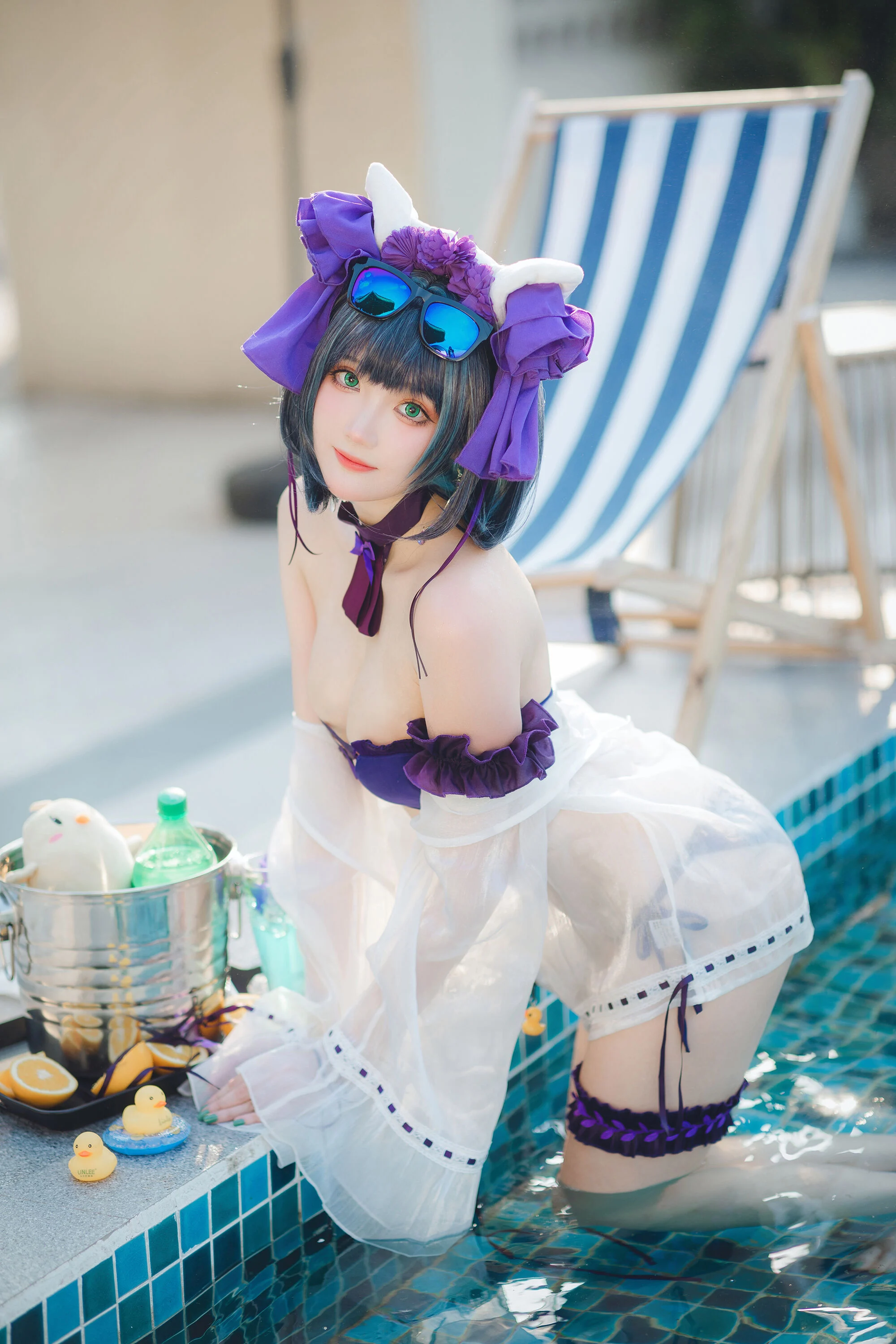 Đọc truyện hentai Tuyển tập Albums siêu phẩm Cosplay - Chap 367 - Guahi Sauce - Cheshire Swimsuit