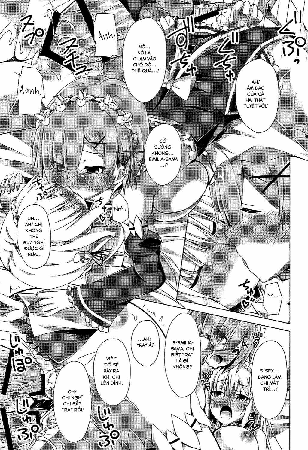 Đọc truyện hentai Teach me, Rem-sensei! An introduction to sex with Emilia-tan (Re:Zero kara Hajimeru Isekai Seikatsu) - Oneshot