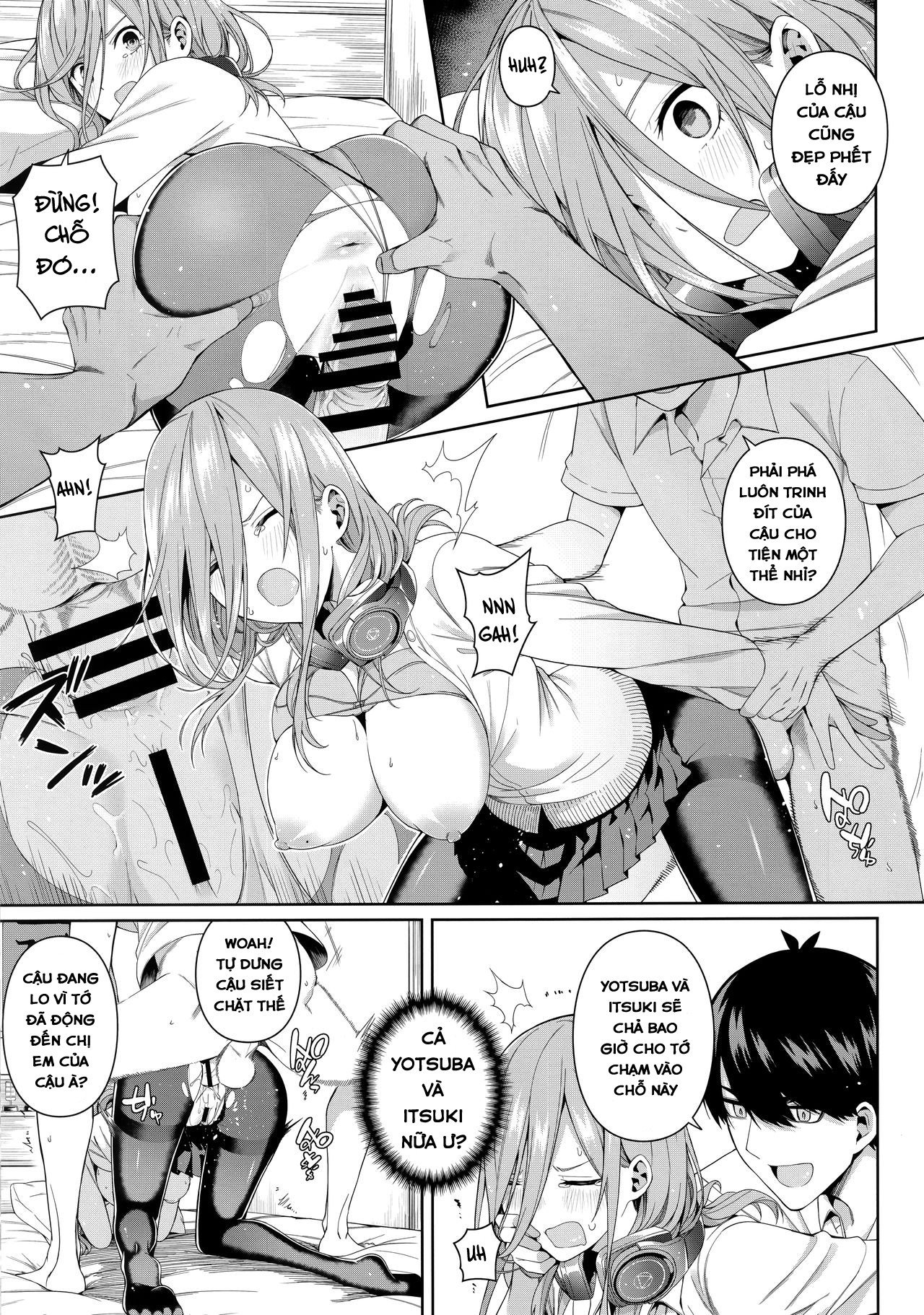 Đọc truyện hentai Nibun no Yuudou (Gotoubun no Hanayome) - Extra: Miku
