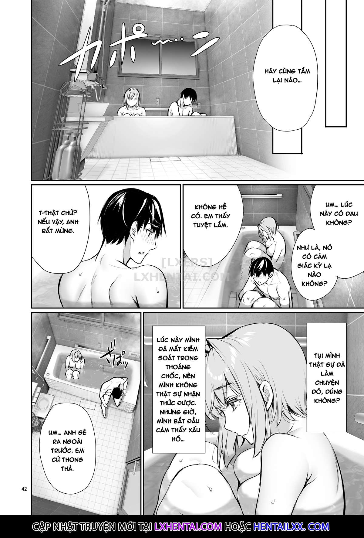 Đọc truyện hentai Homestay-chu no Doitsu Musume ga Issho ni Furo ni Haitte Kuru Wak - Oneshot