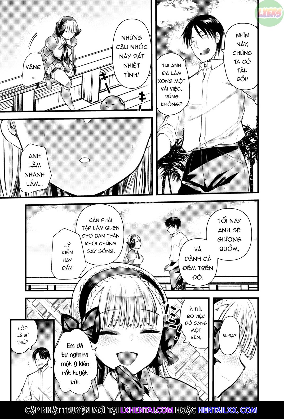 Đọc truyện hentai Cuộc sống thư thái nơi đảo hoang cùng cô Kỵ sĩ công chúa Level 1 - Chap 8