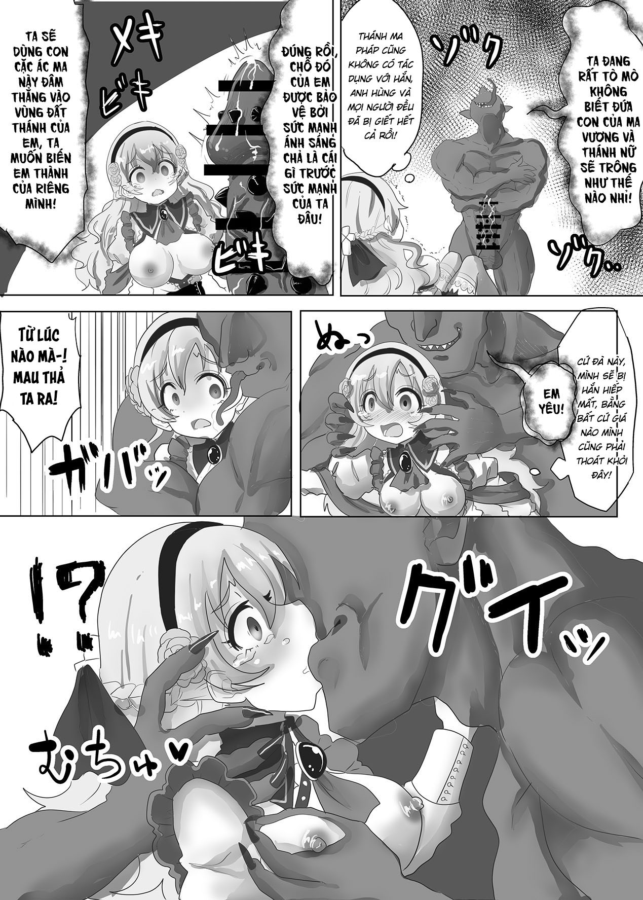 Đọc truyện hentai Thánh nữ chuyển sinh bị Ma vương tà ác hiếp dâm rồi bị ép trở thành cô dâu đẻ con cho hắn - Oneshot nứng