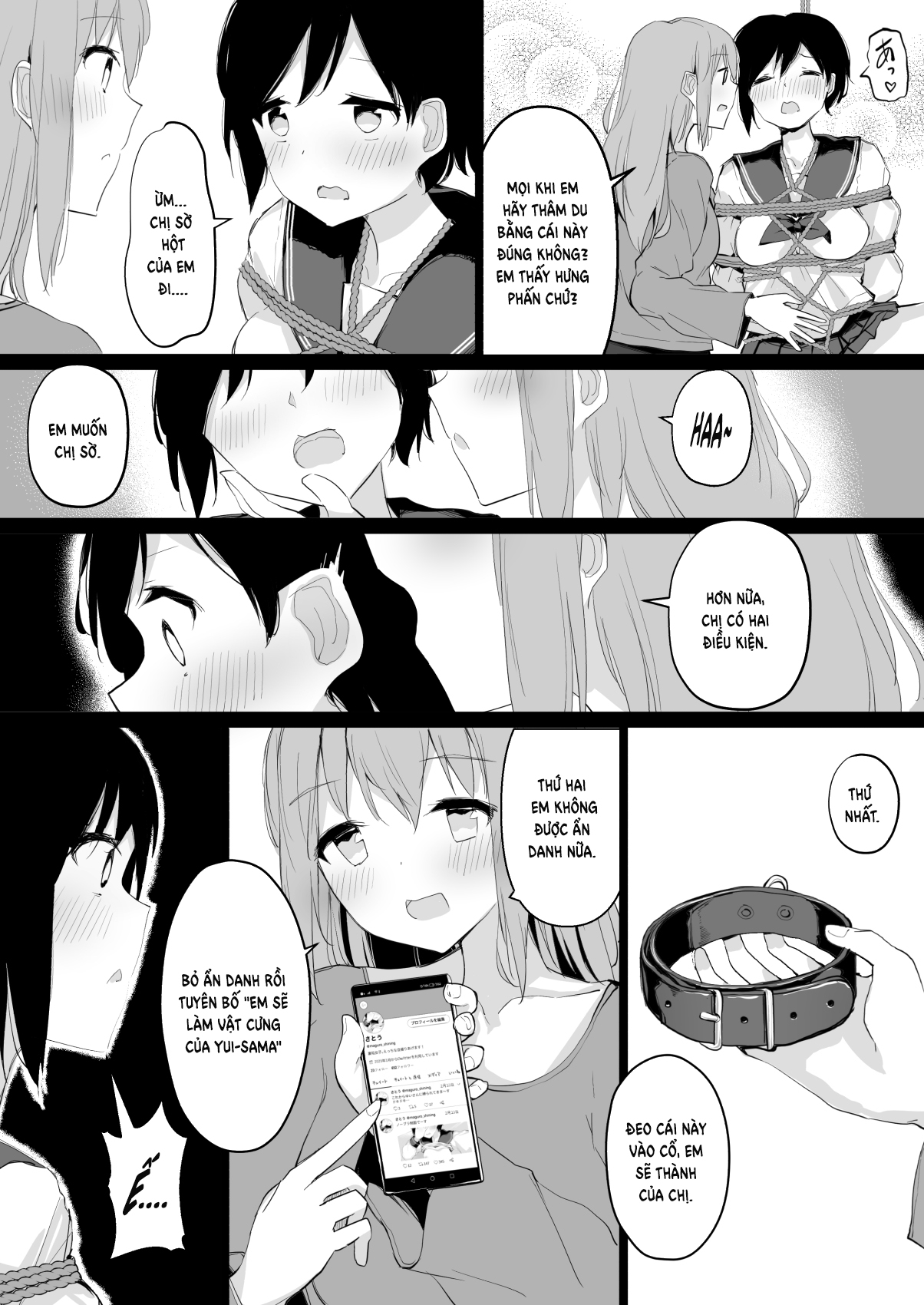 Đọc truyện hentai Do M Uraaka Joshi ga Kousoku Yuri Ecchi de Onna Doushi no Yosa o Oshiekomarechau Hon - Oneshot 1.1