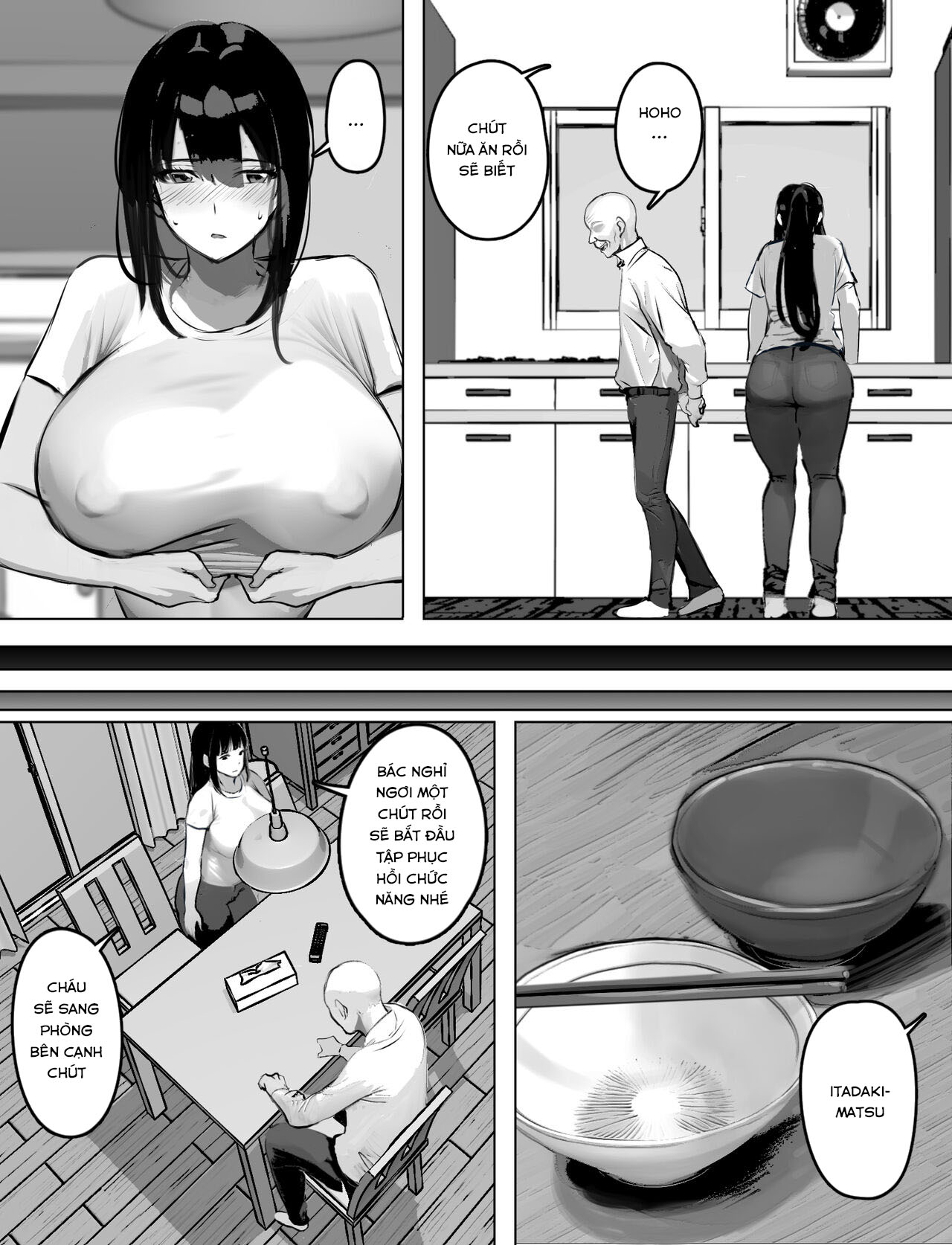 Đọc truyện hentai Bakunyuu Home Helper no Ecchi na Houmon Kaigo - Oneshot