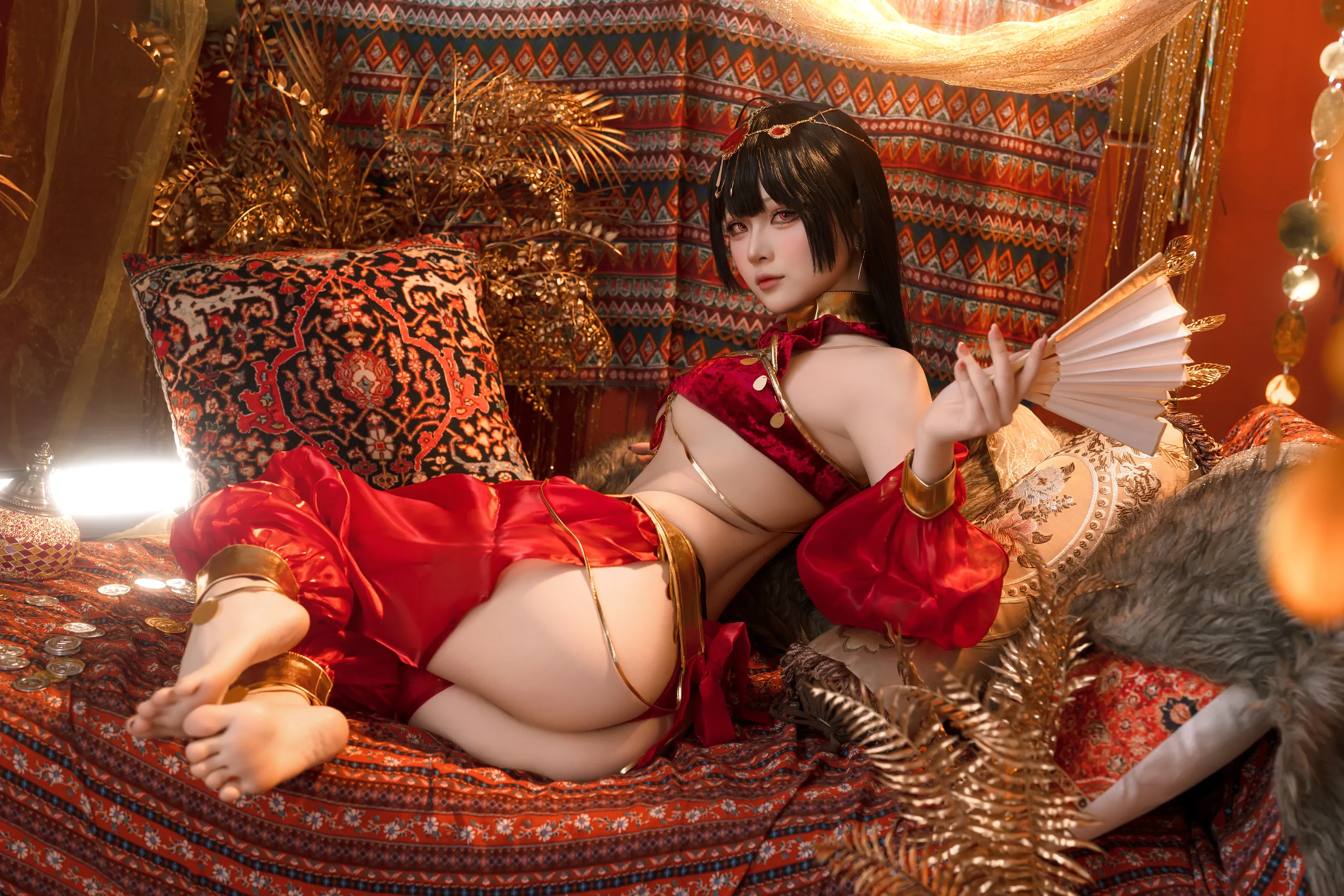 Đọc truyện hentai Tuyển tập Albums siêu phẩm Cosplay - Chap 1018 - Yuyu - Azur Lane Big Phoenix Dancer New Year Special