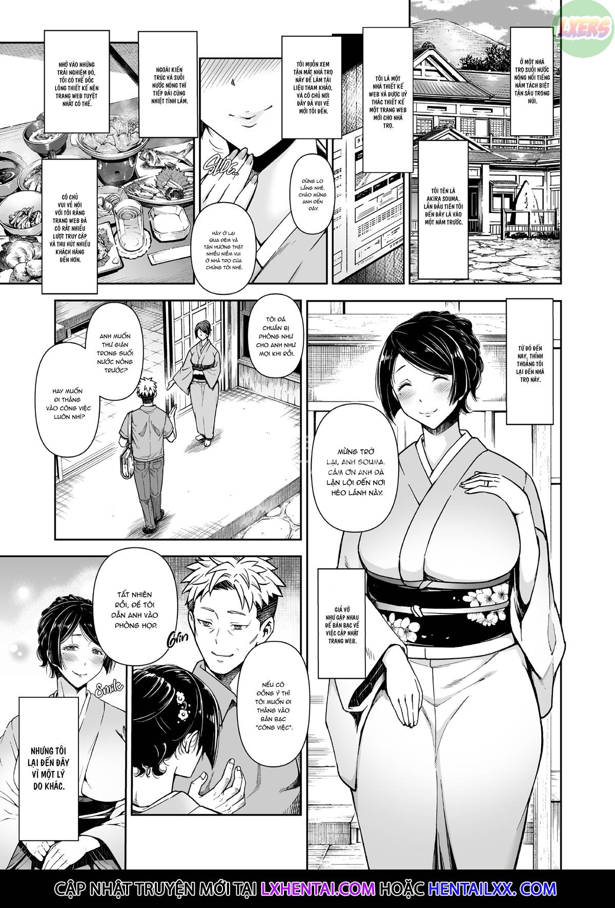 Đọc truyện hentai The Hostess of This Esteemed Hot Springs is a Shameless Sex Addict - Chap 1