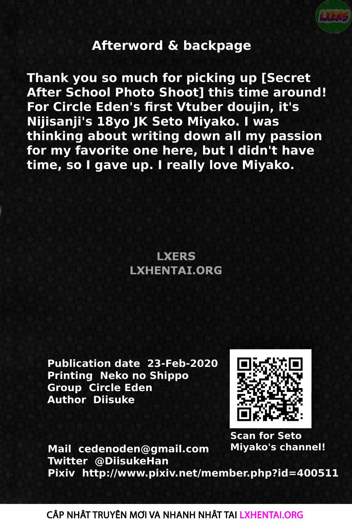 Đọc truyện hentai Secret After School Photo Shoot - Oneshot