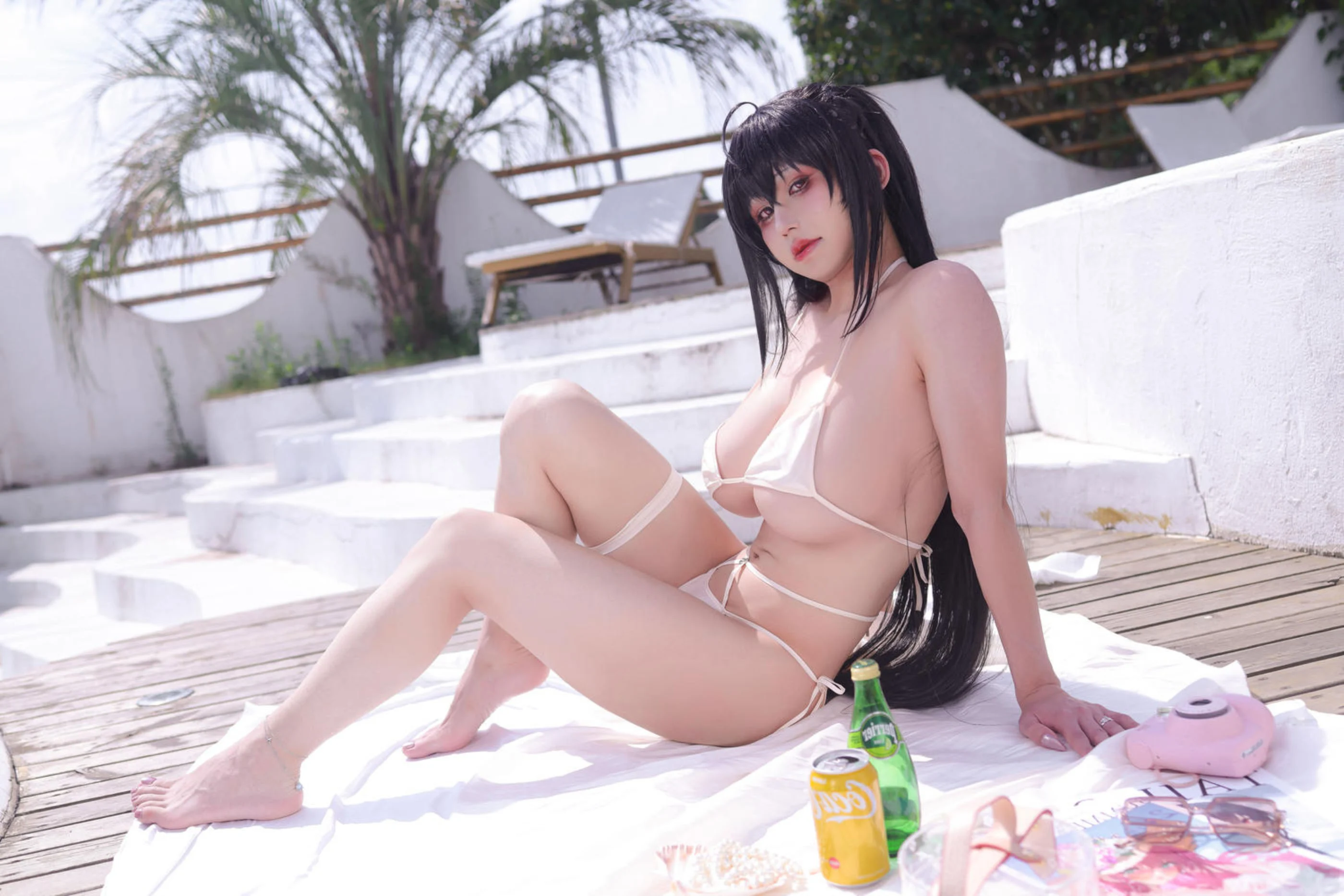 Đọc truyện hentai Tuyển tập Albums siêu phẩm Cosplay - Chap 1343 - Sakura Full of Time - Azur Lane Taihou Swimsuit