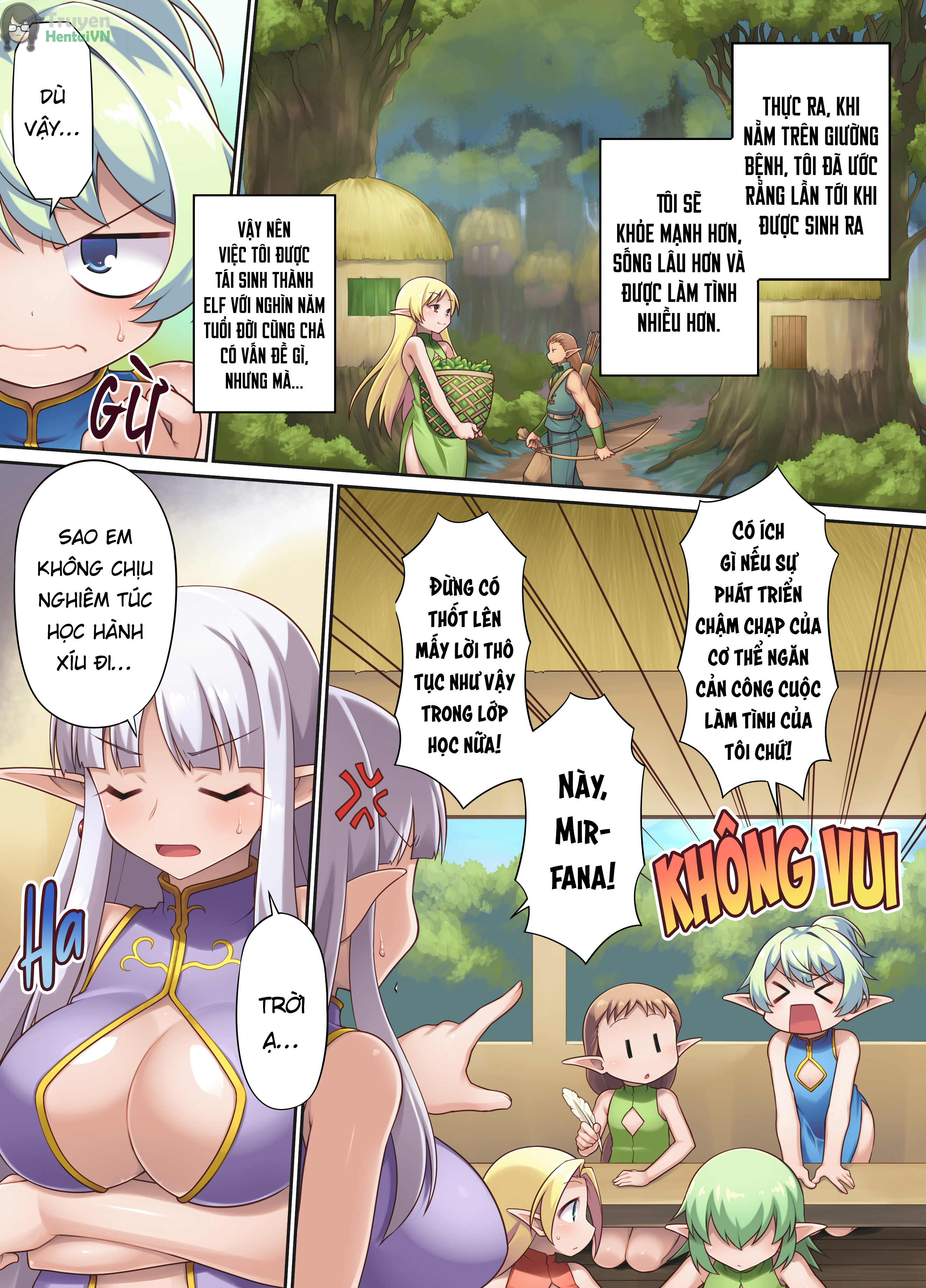 Đọc truyện hentai Nasty Bitch's Reincarnation in Another World Elf ~The Case of Dropping into Tentacle Hell After Reincarnation~ - Oneshot