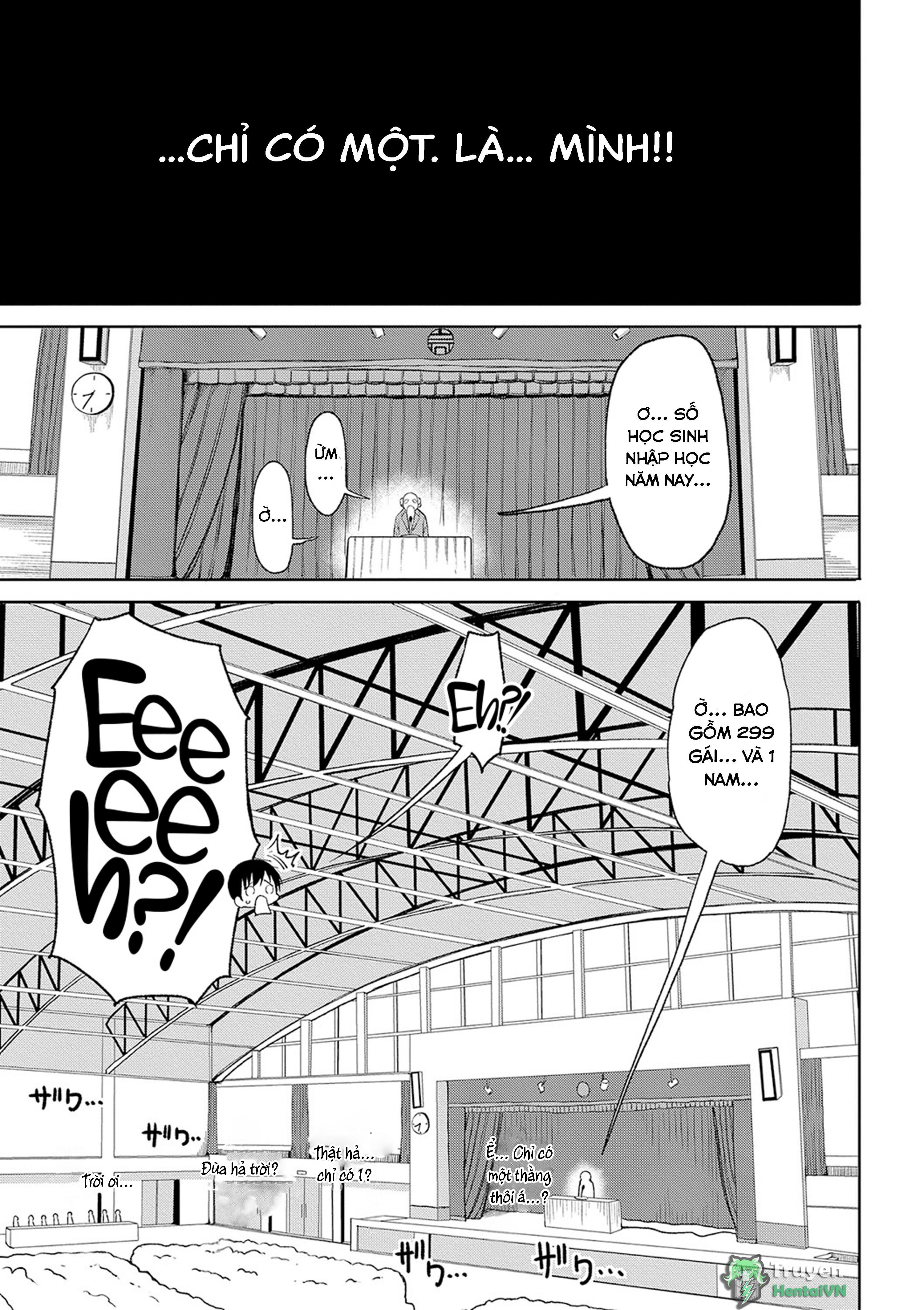 Đọc truyện hentai Kotoshi kara Kyougaku no Gakkou ni Nyuugaku shitara Otoko ga Boku dake datta - Chap 1