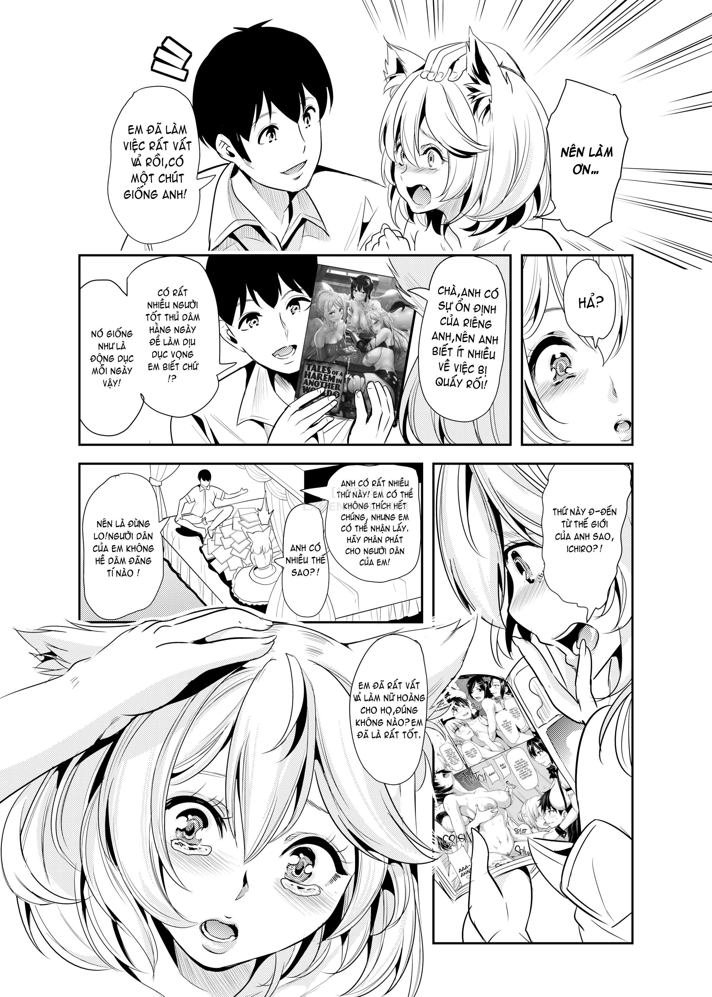 Đọc truyện hentai My Harem in Another World Collection - Chap 4 - Eight-Way Huge Cat Orgy!