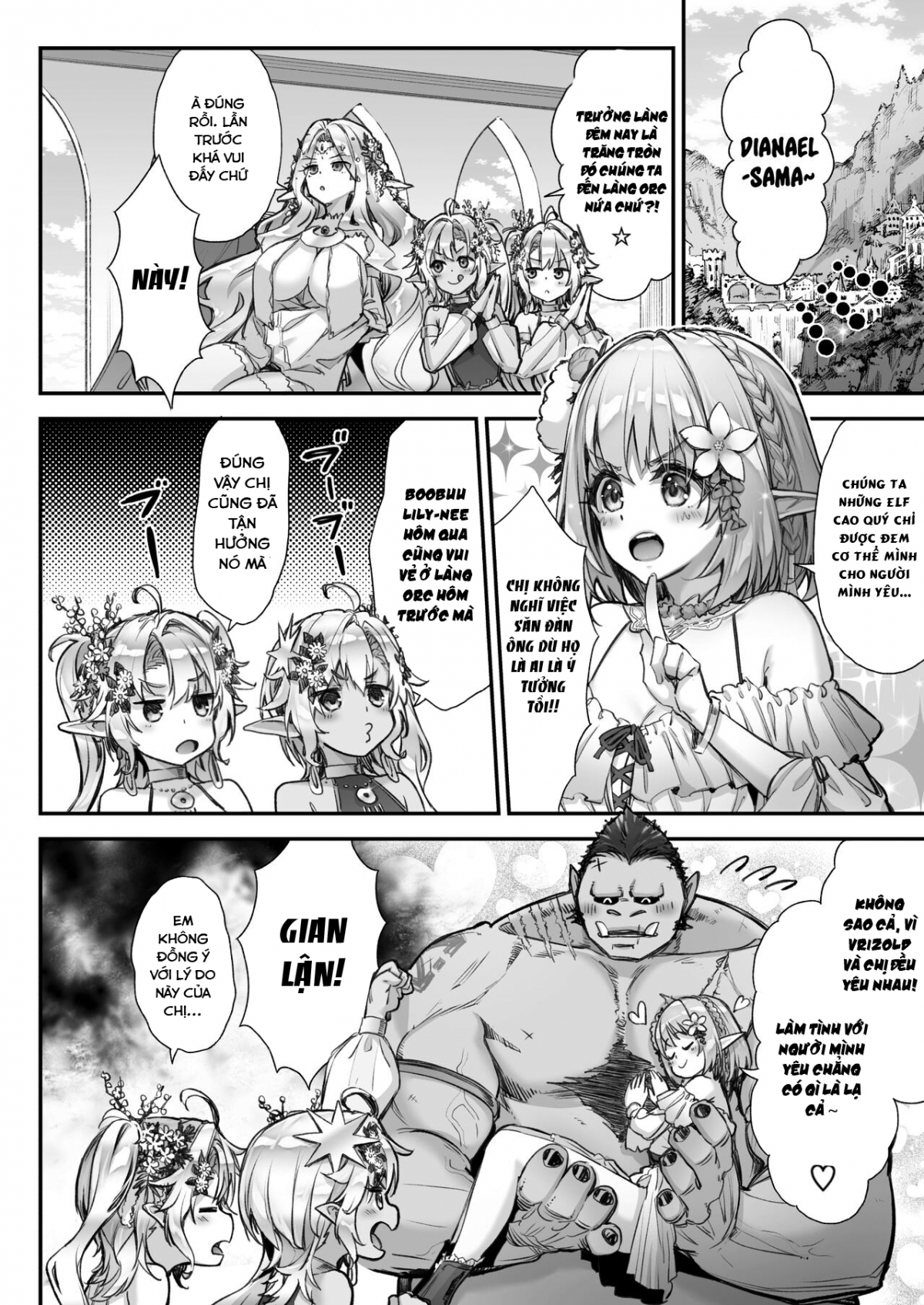 Đọc truyện hentai Tobidase! Midara na Elf no Utage - Oneshot