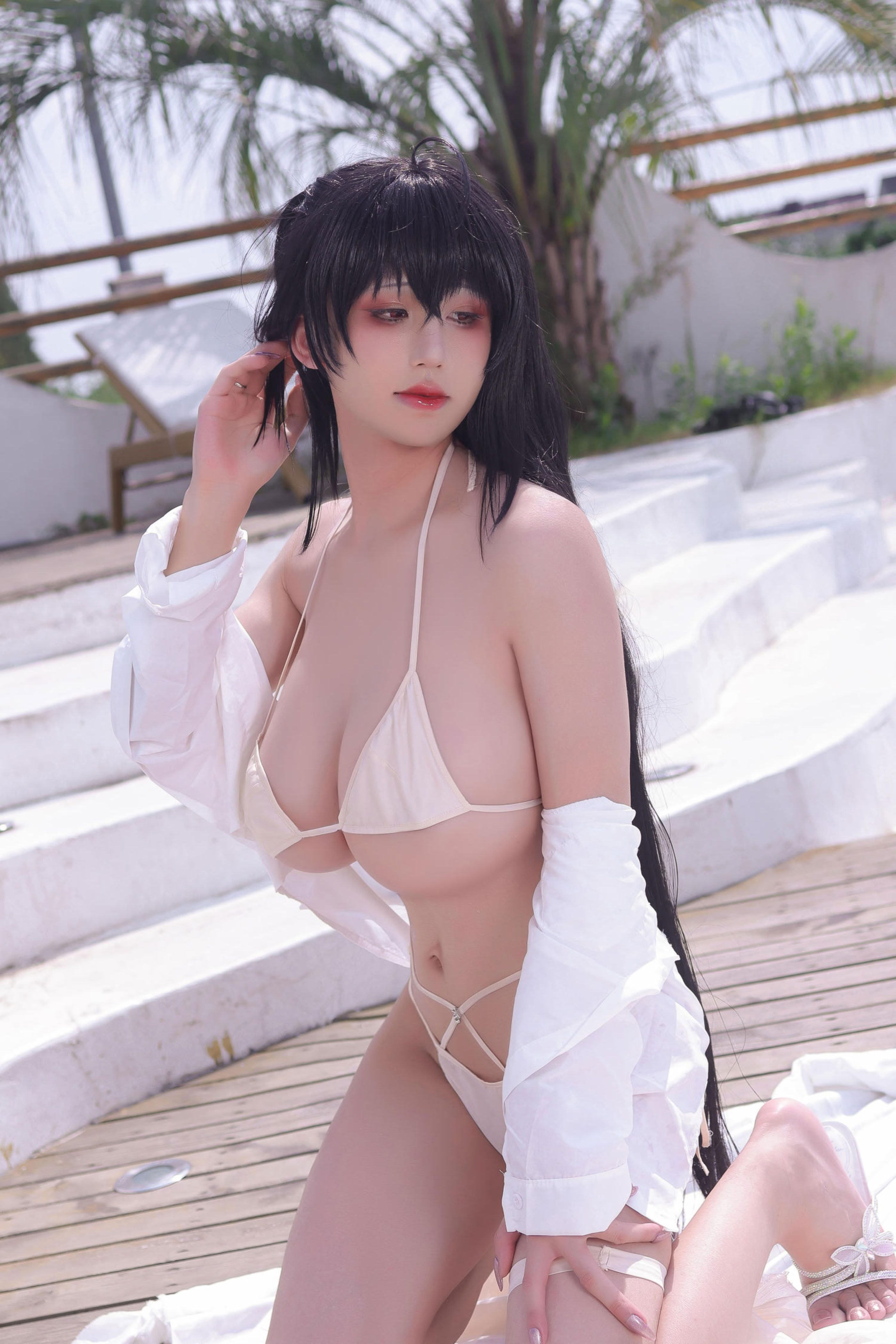 Đọc truyện hentai Tuyển tập Albums siêu phẩm Cosplay - Chap 1343 - Sakura Full of Time - Azur Lane Taihou Swimsuit
