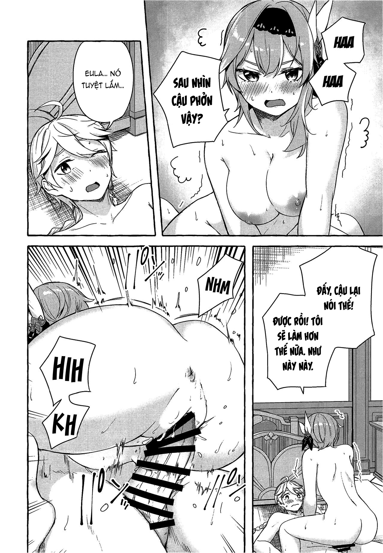 Đọc truyện hentai Phản ứng tan chảy của Eula - Oneshot