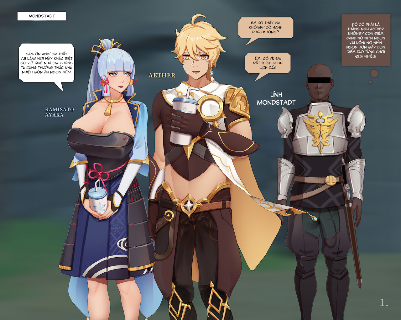 Đọc truyện hentai Sự khủng hoảng cảm xúc của Aether và Kamisato - Oneshot