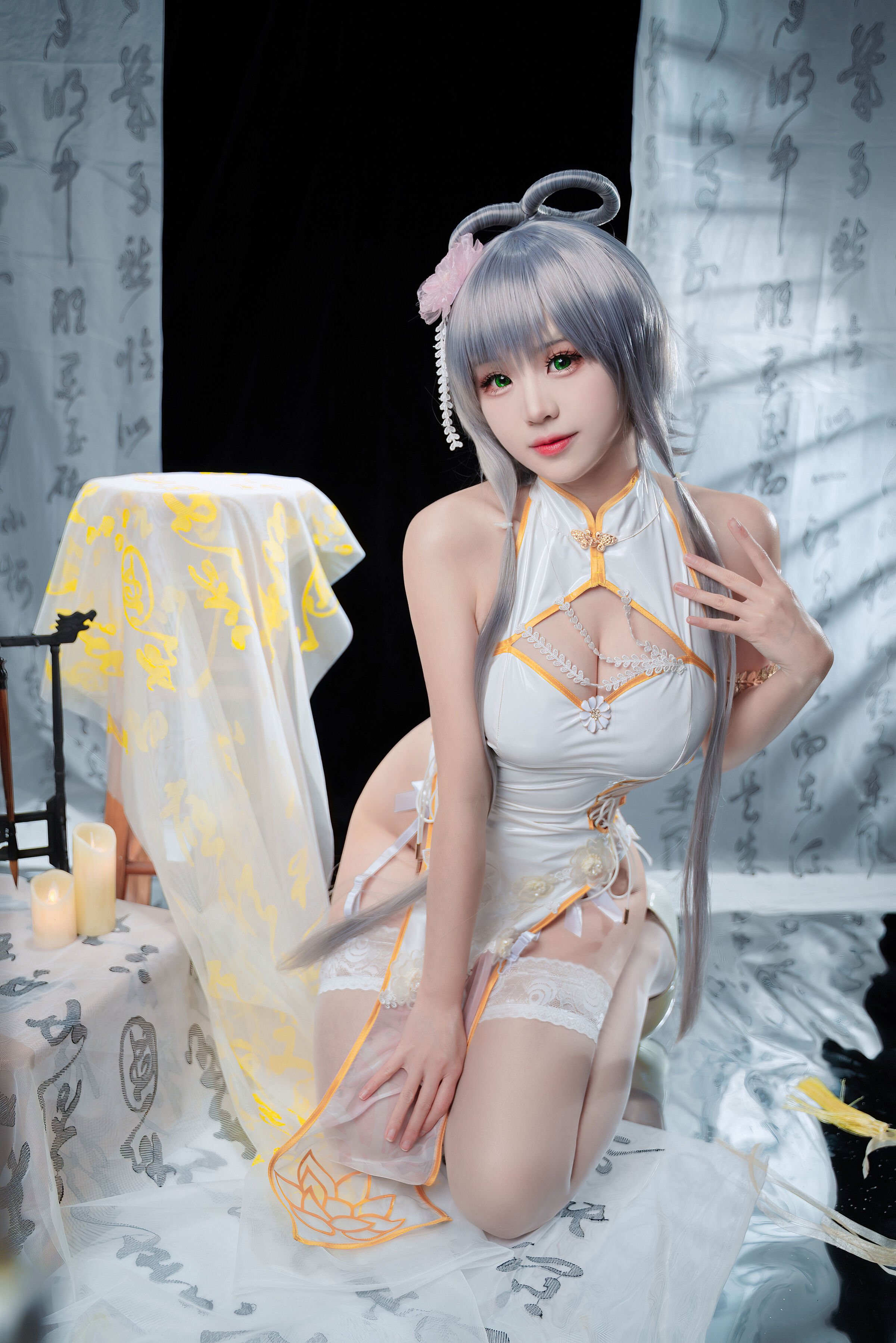 Đọc truyện hentai Tuyển tập Albums siêu phẩm Cosplay - Chap 366 - miko sauce ww - Luo Tianyi cheongsam