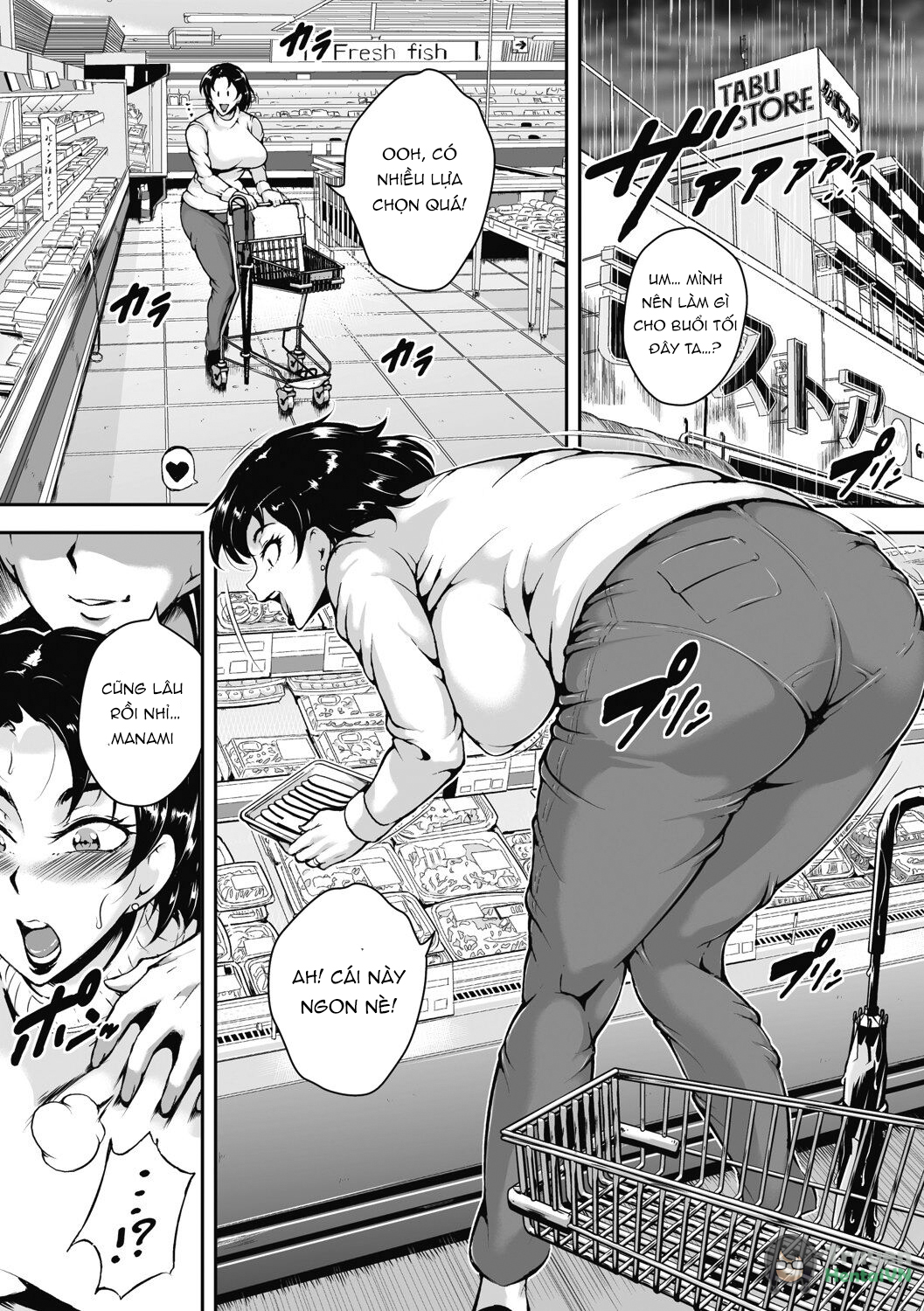 Đọc truyện hentai Akaneiro ni Modaeru Hitozuma - Wife Writhing in Madder - Oneshot