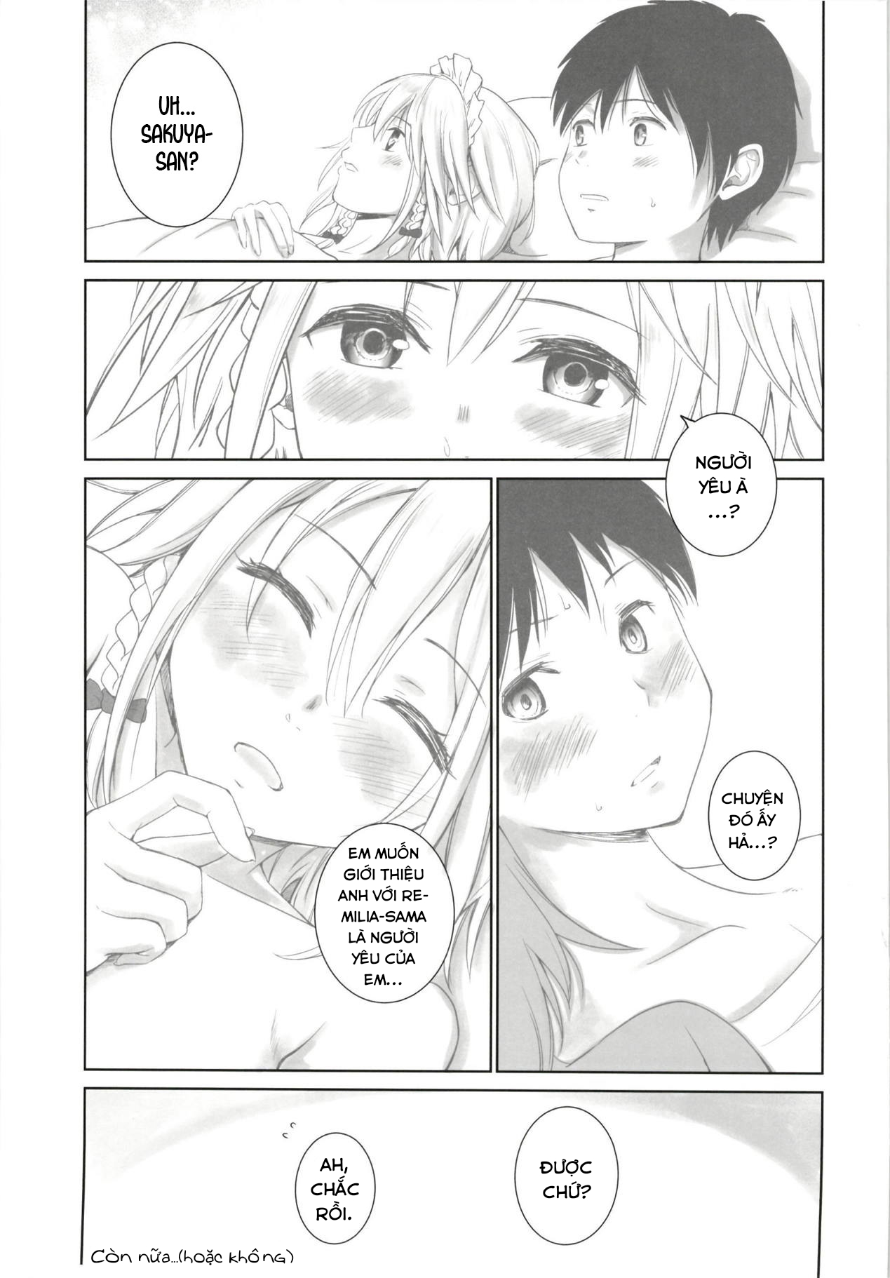 Đọc truyện hentai Sakuya to sonogo (Touhou Project) - Oneshot