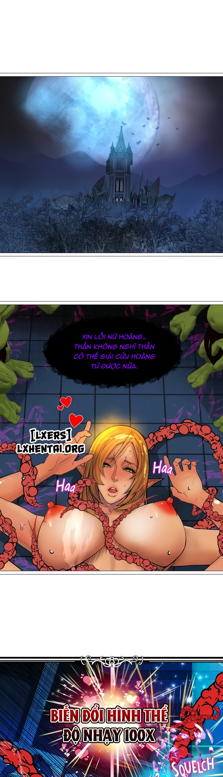 Đọc truyện hentai Nữ Hoàng Dark Elf Và Nô Lệ Orc - Chap 26