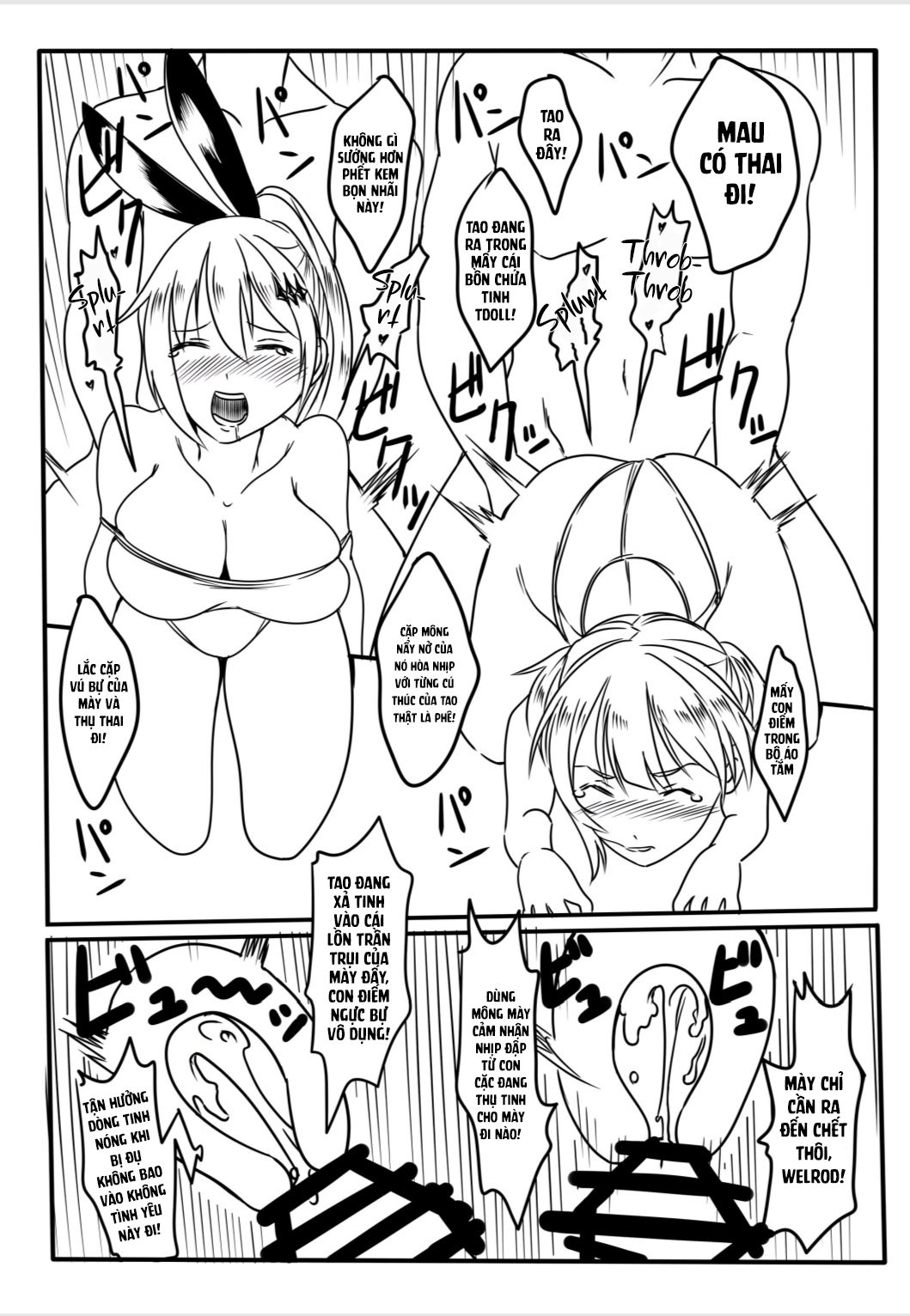 Đọc truyện hentai Từ binh sĩ thành búp bê tình dục - Oneshot trắng đen