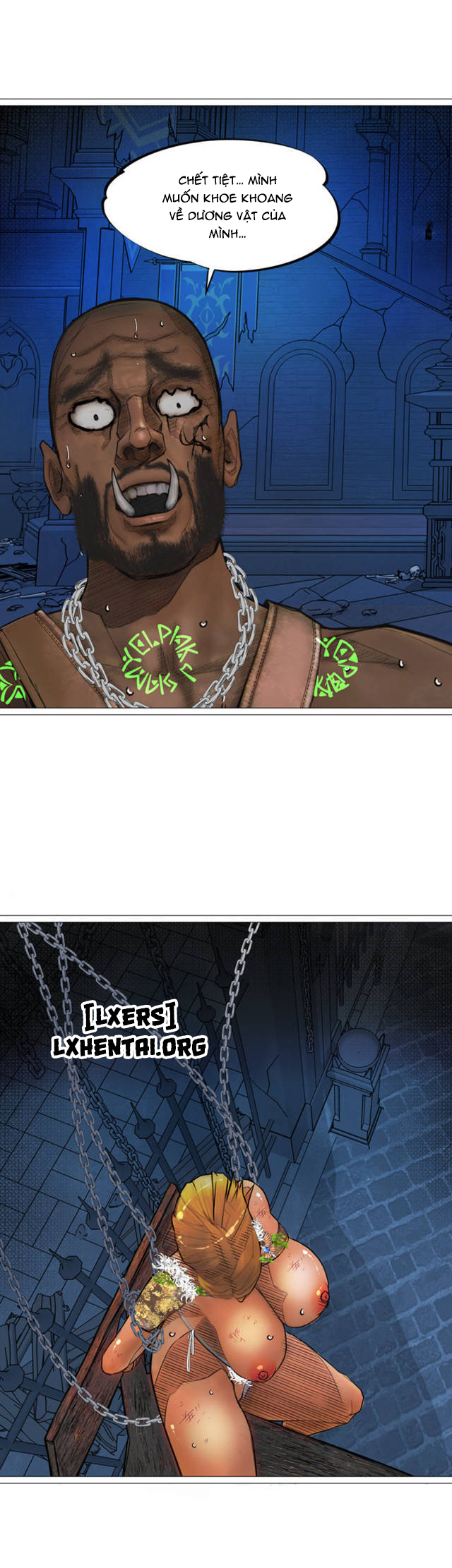 Đọc truyện hentai Nữ Hoàng Dark Elf Và Nô Lệ Orc - Chap 20